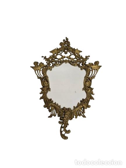 Antig&uuml;edades: Precioso Espejo, Cornucopia - Bronce Cincelado - Foto 1