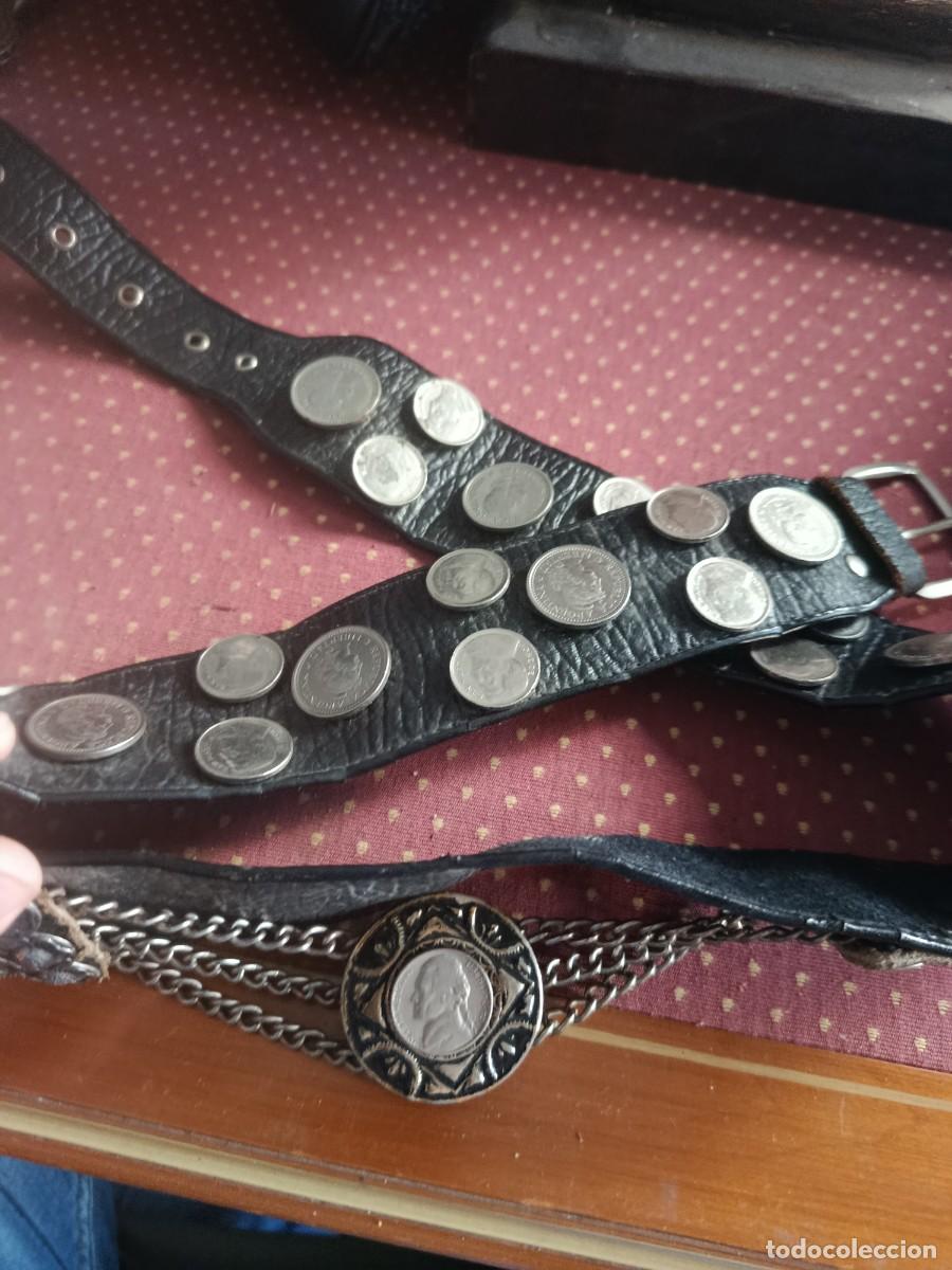 Antig&uuml;edades: Cintur&oacute;n de monedas argentino.a&ntilde;os 50 - Foto 1