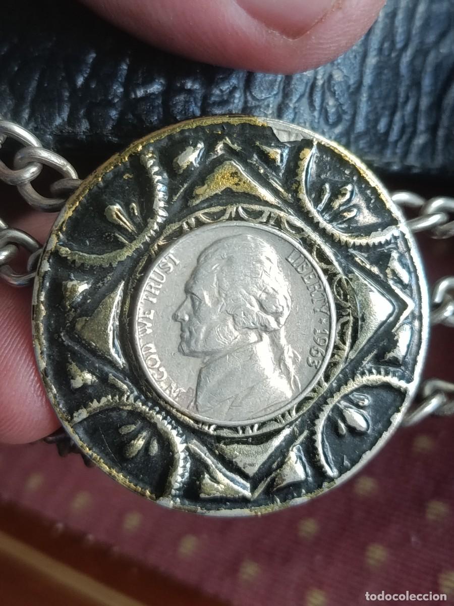 Antig&uuml;edades: Cintur&oacute;n de monedas argentino.a&ntilde;os 50 - Foto 2