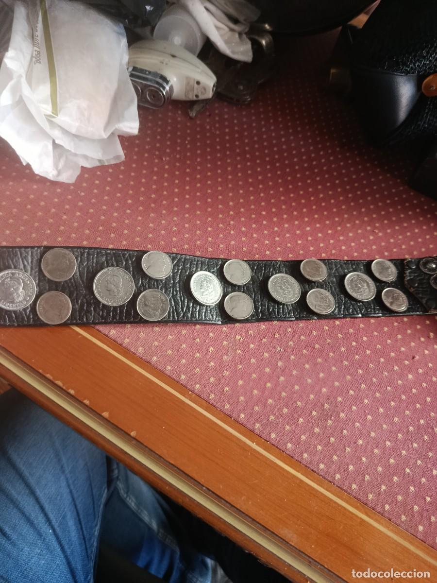 Antig&uuml;edades: Cintur&oacute;n de monedas argentino.a&ntilde;os 50 - Foto 6