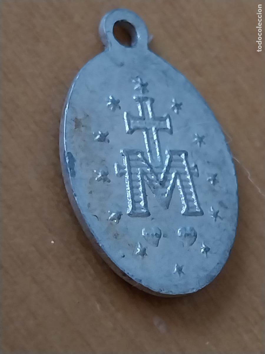 Antig&uuml;edades: INMACULADA CONCEPCION MEDALLA ALUMINIO 2,2CMS ALTO - Foto 2