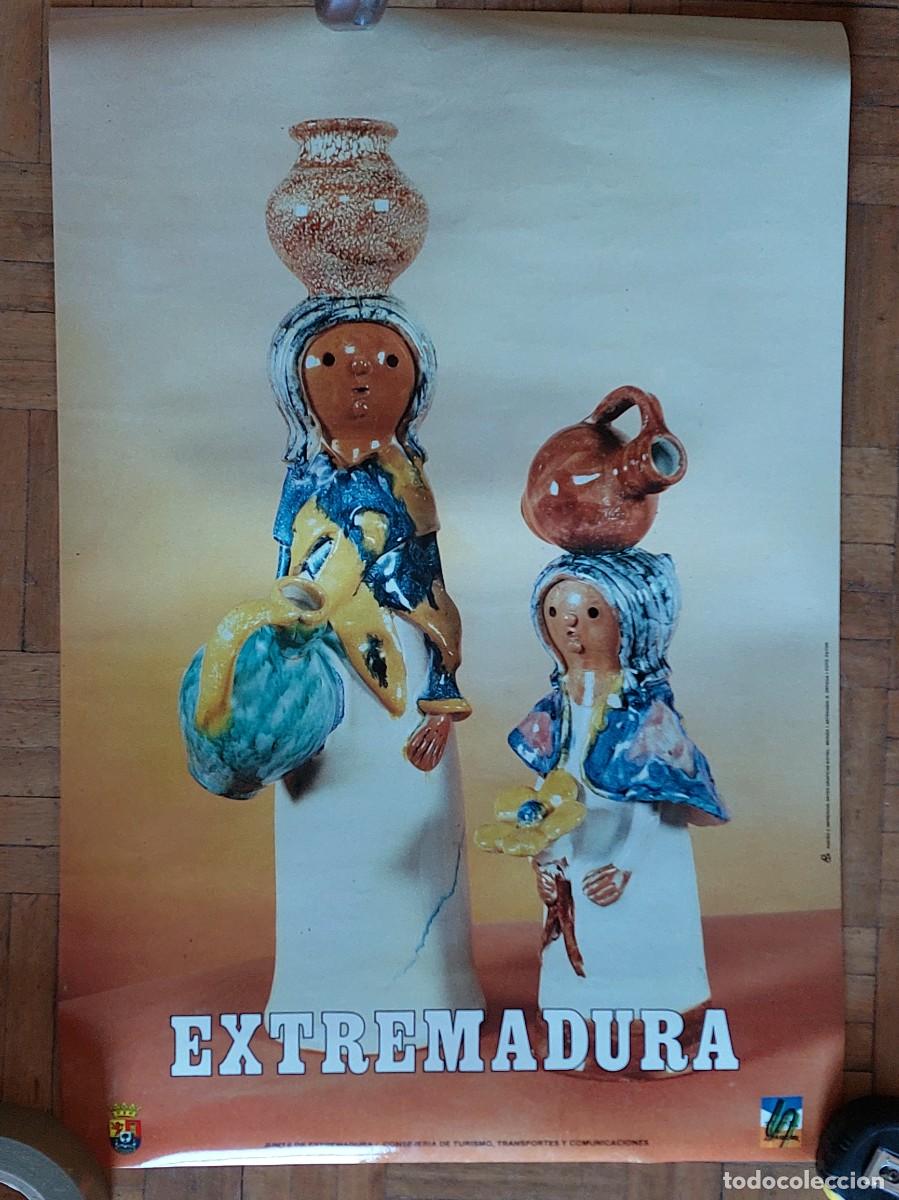 Antig&uuml;edades: EXTREMADURA - CARTEL / POSTER TUR&Iacute;STICO CON CER&Aacute;MICAS