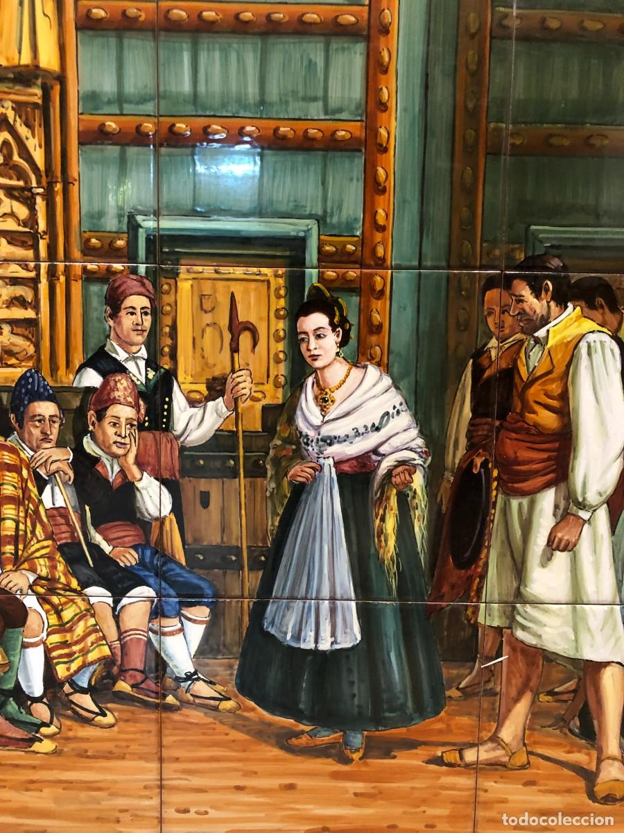 Antig&uuml;edades: gran panel de azulejos el tribunal de las aguas, valencia - Foto 6
