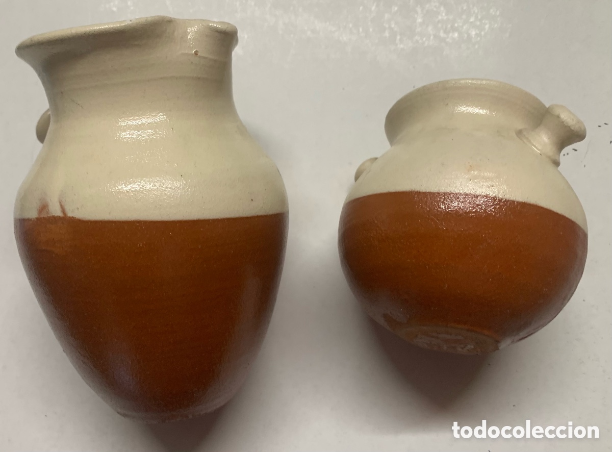 Antig&uuml;edades: 2 Jarritas de Ceramica Casa - Foto 3