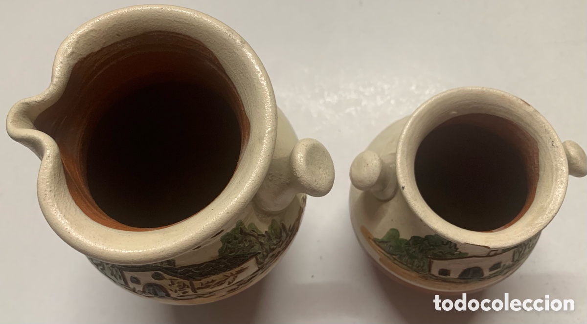 Antig&uuml;edades: 2 Jarritas de Ceramica Casa - Foto 4