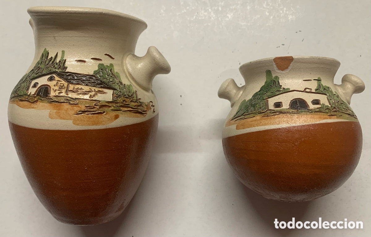 Antig&uuml;edades: 2 Jarritas de Ceramica Casa - Foto 1