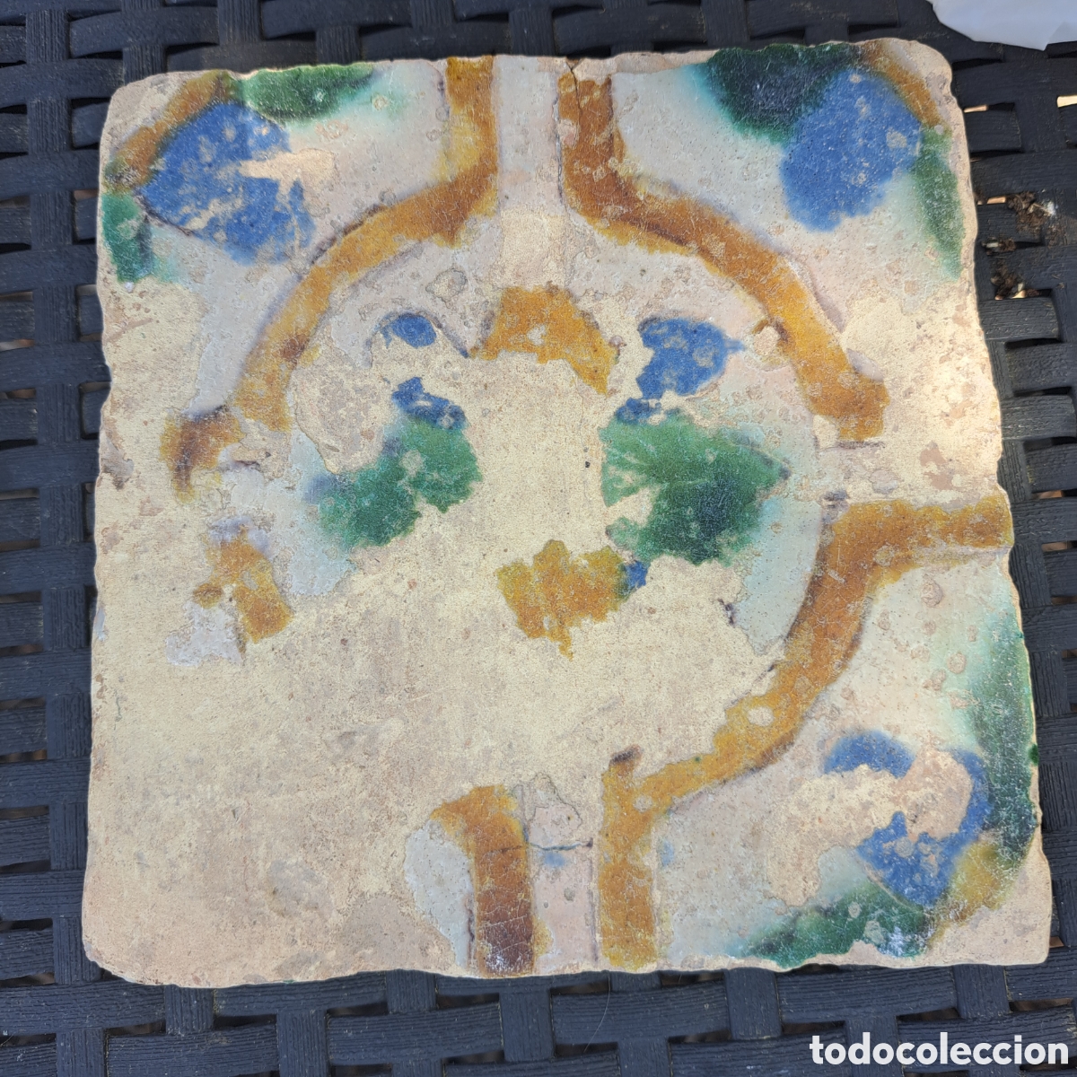Antig&uuml;edades: AZULEJO SIGLO XVI TOLEDO . - Foto 1