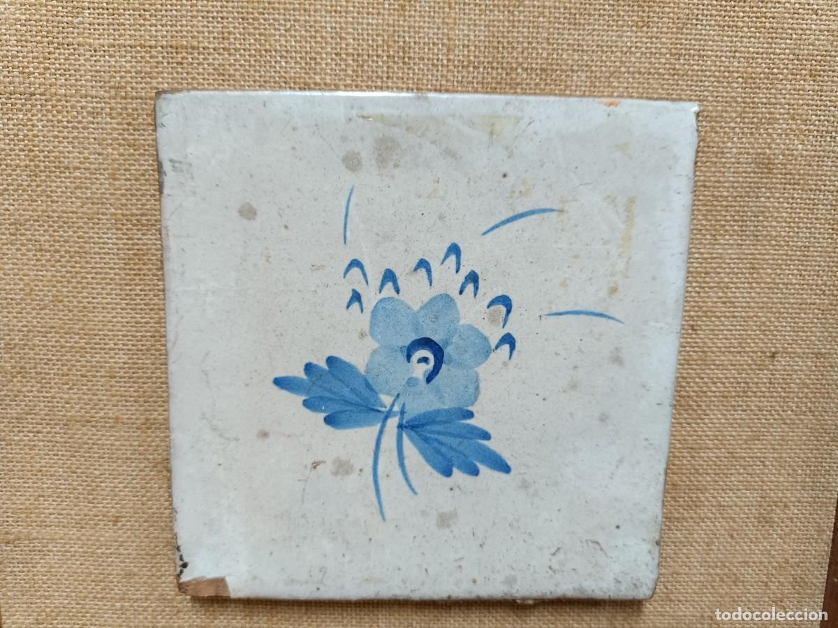 Antig&uuml;edades: ANTIGUO CUADRO CON AZULEJO -E5 - Foto 2