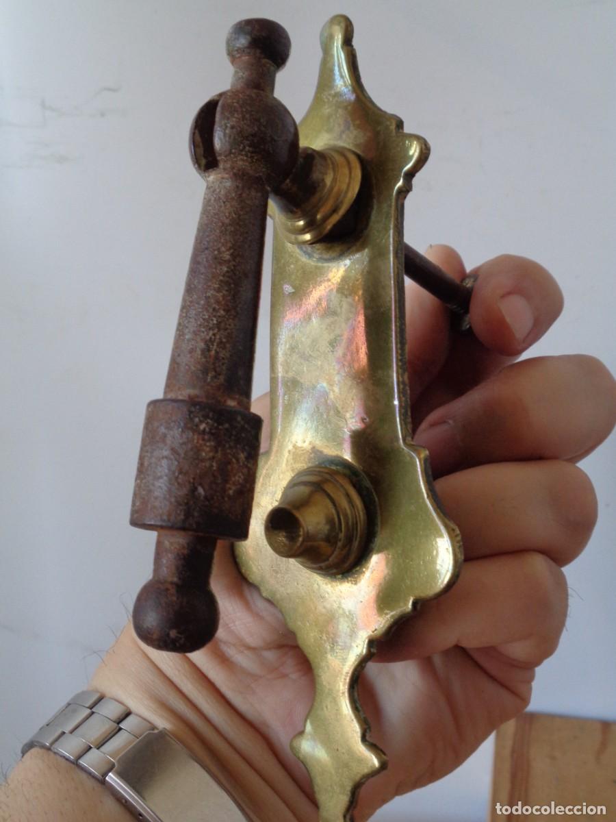 Antig&uuml;edades: &iexcl;&iexcl; ALDABA, ( Picaporte.) ANTIGUA. 17x6cm. !! C-24