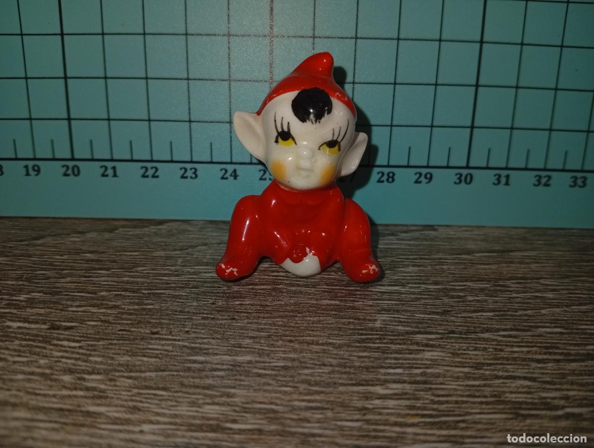 Antiguidades: Figura gnomo duende navidad Christmas Bones porcelana Japan vintage