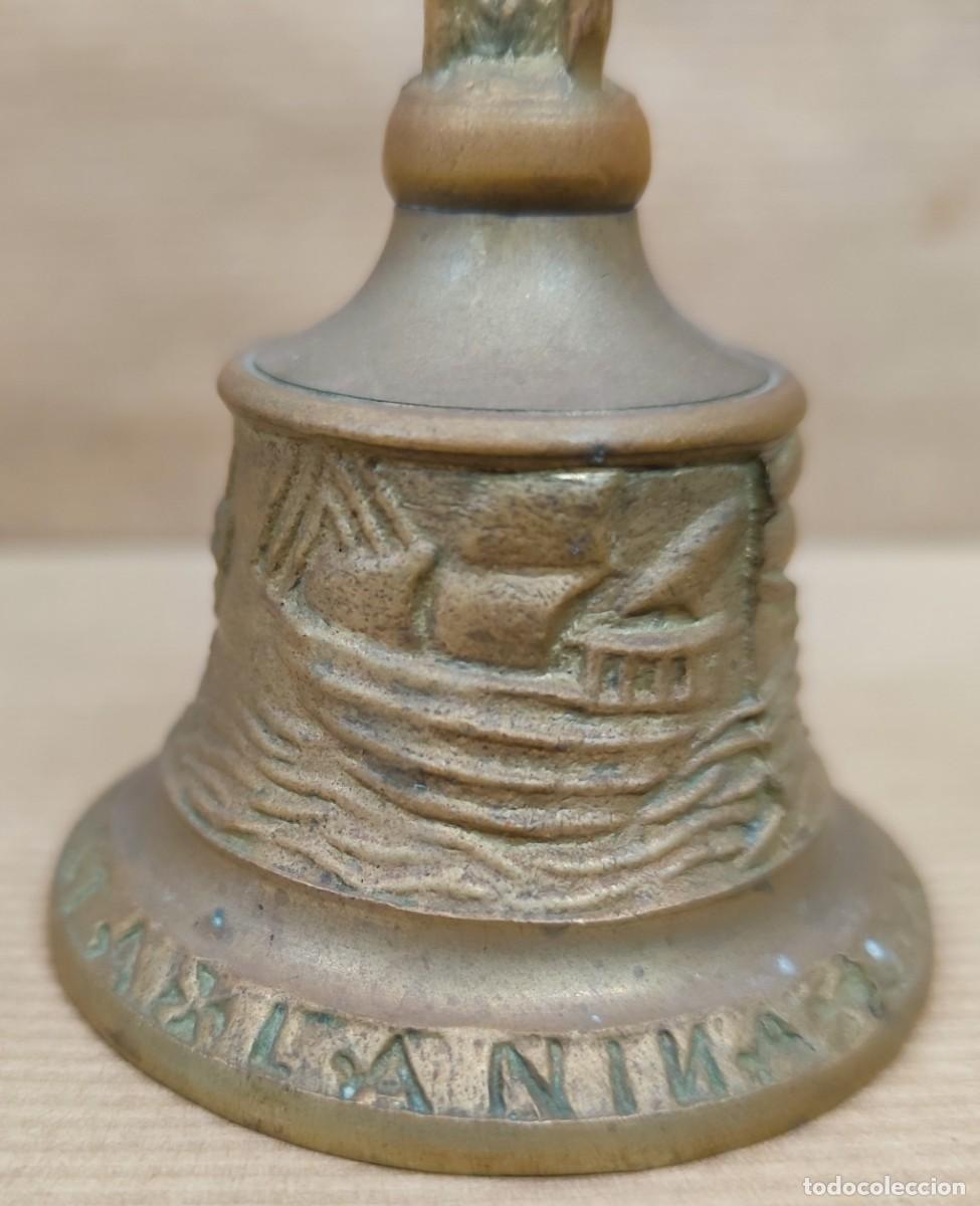 Antig&uuml;edades: Campanilla de bronce siglo XX - Foto 6