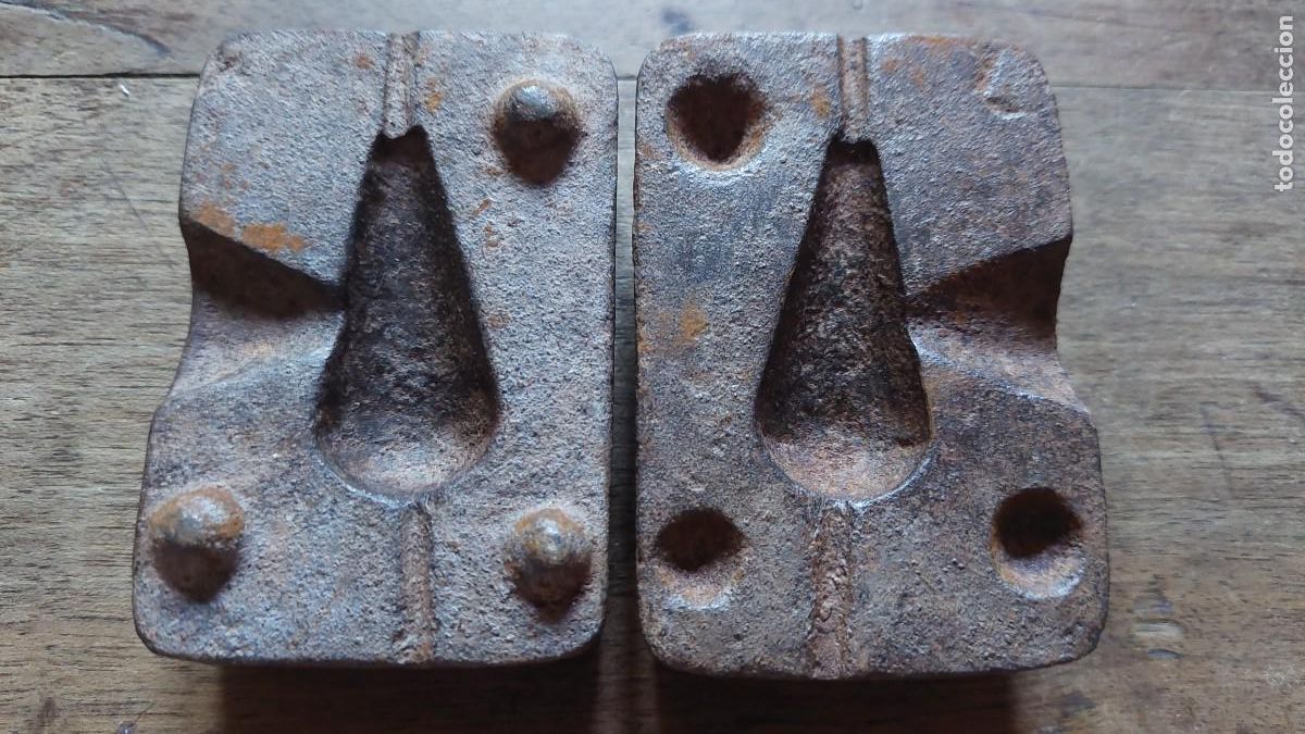 Antig&uuml;edades: Antiguo molde de plomada para pesca - Foto 1
