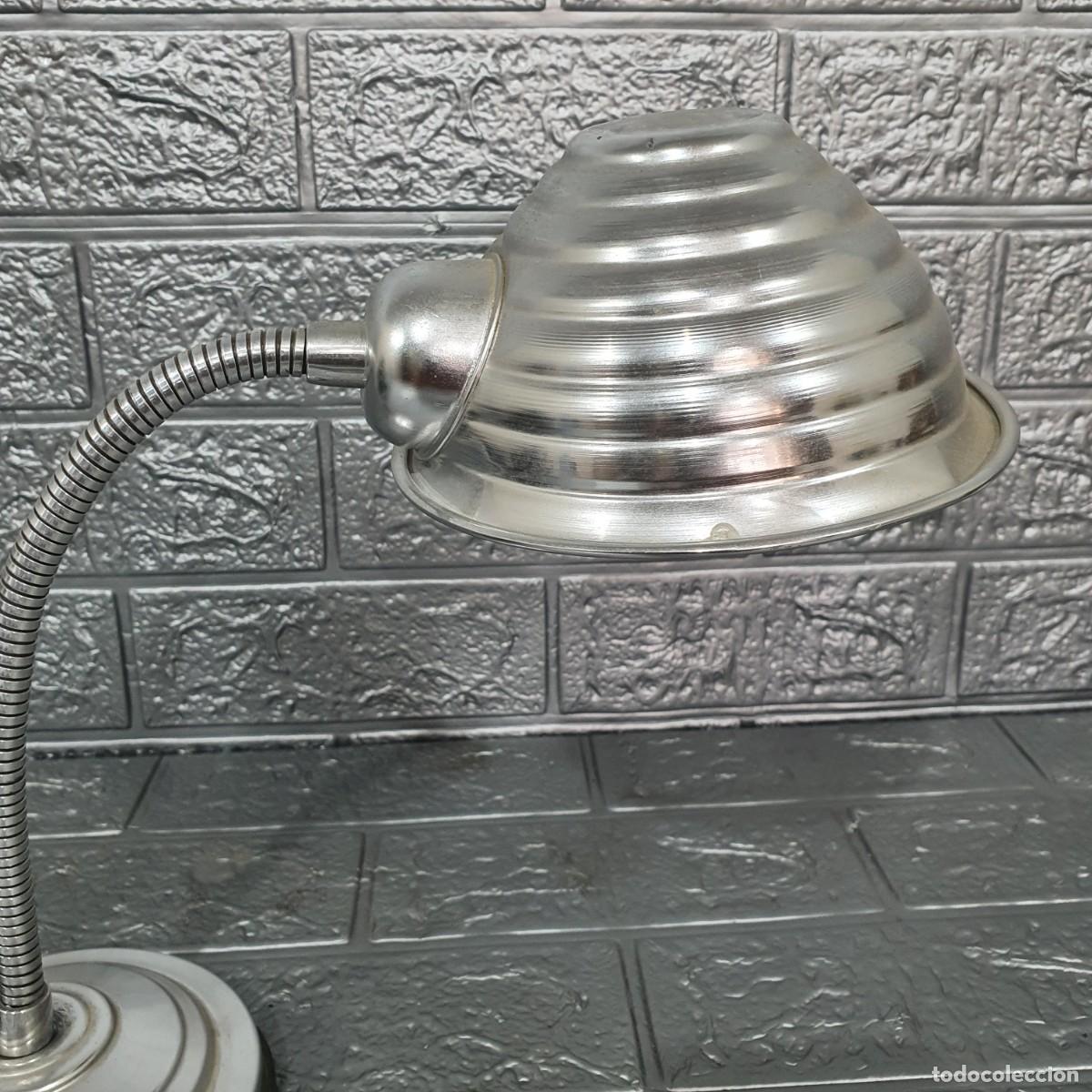 Antig&uuml;edades: Lámpara vintage flexo de aluminio. - Foto 3