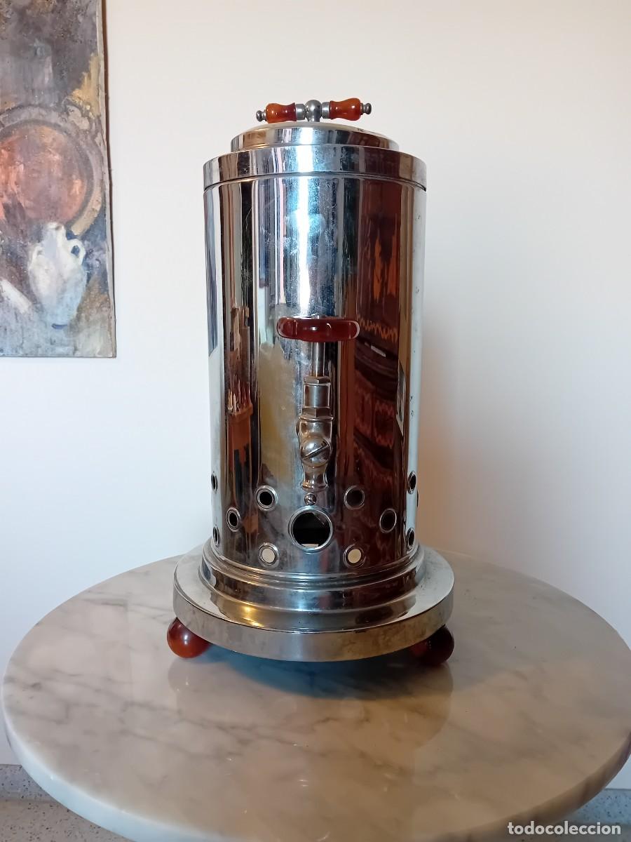Antig&uuml;edades: Precioso termo o cafetera de bar o hotel antiguo