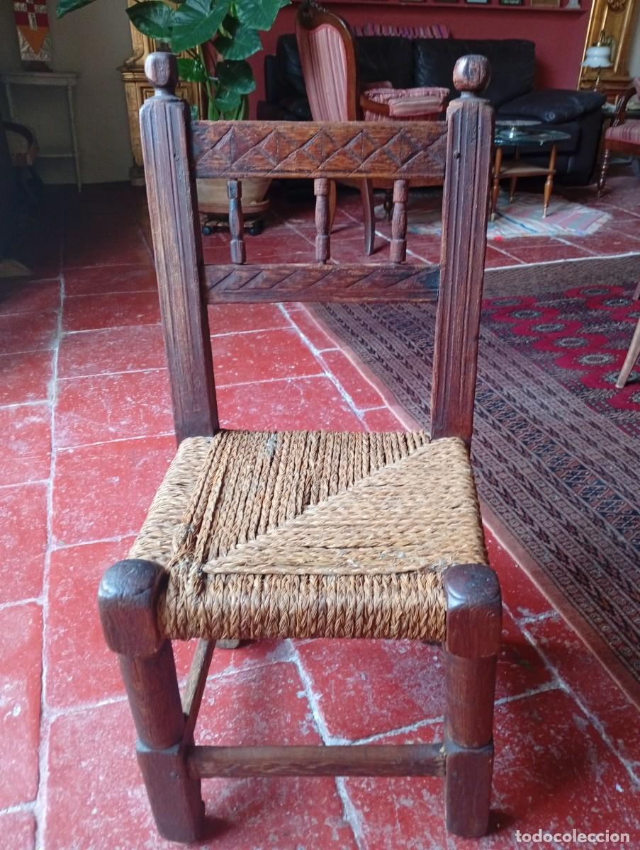 Antig&uuml;edades: Silla r&uacute;stica aragonesa - Foto 1