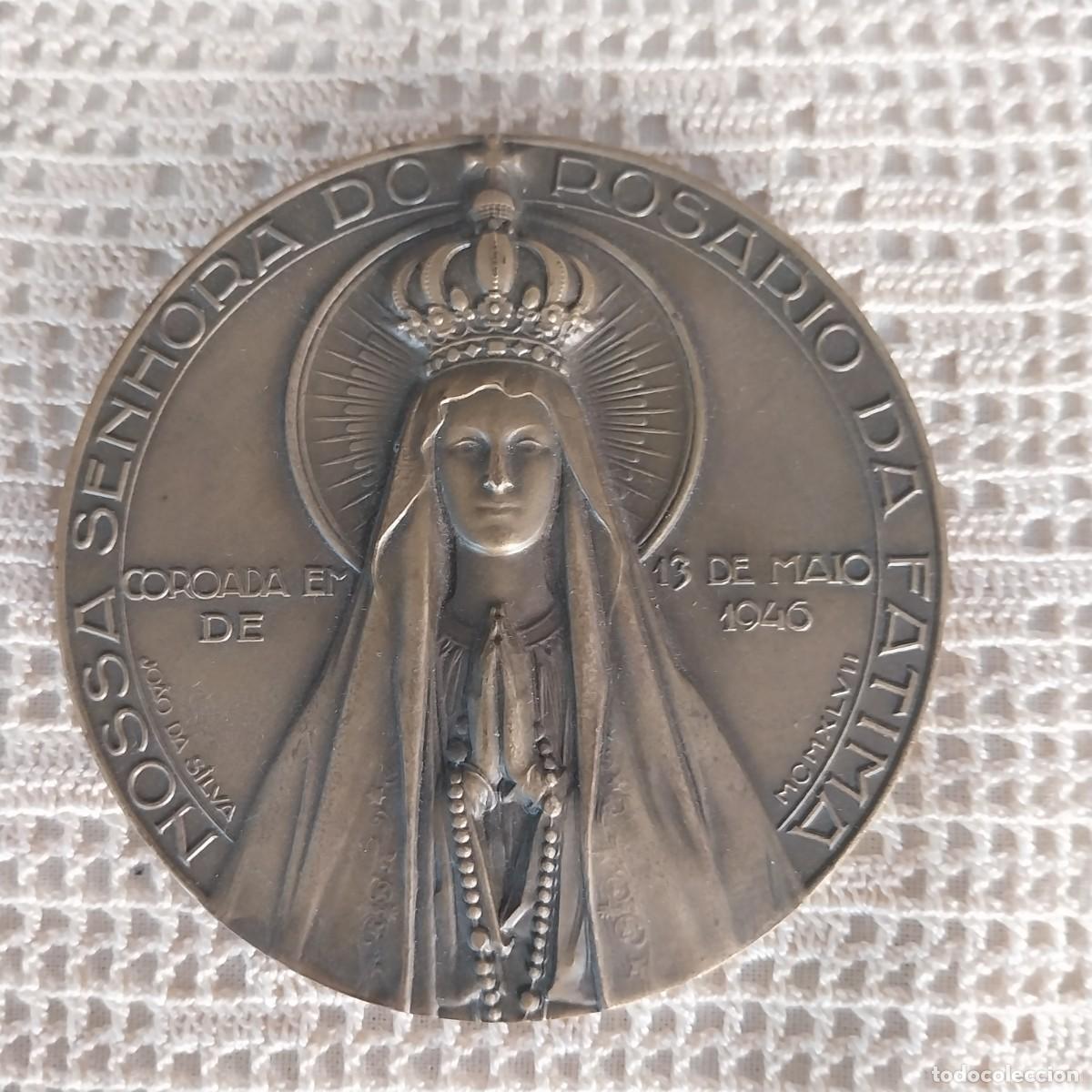 Antig&uuml;edades: Medalla de bronce Virgen de F&aacute;tima - Foto 1