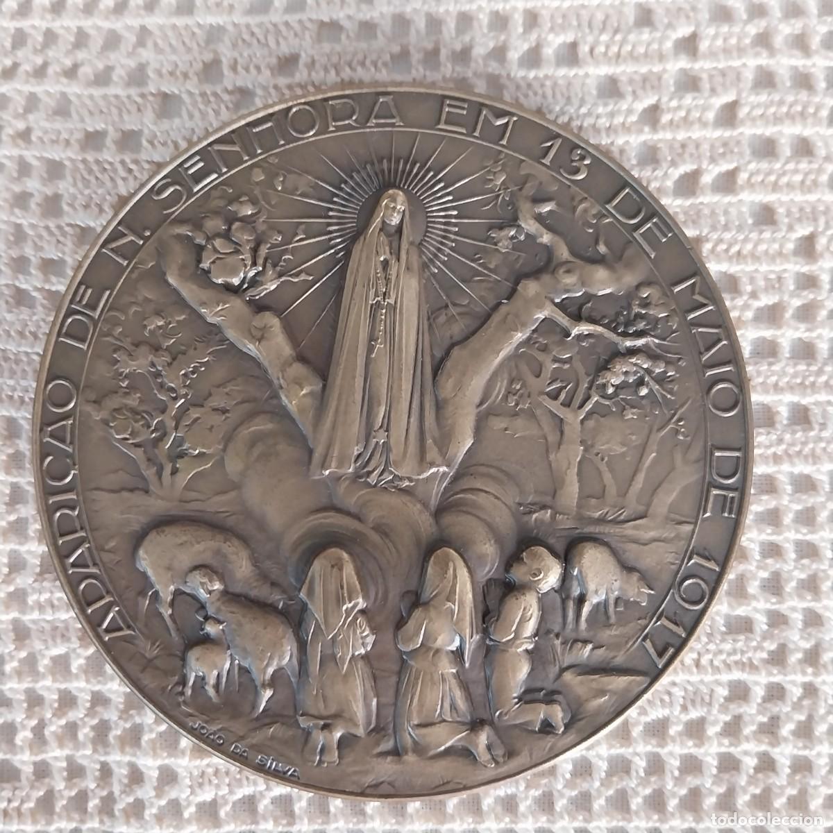 Antig&uuml;edades: Medalla de bronce Virgen de F&aacute;tima - Foto 2