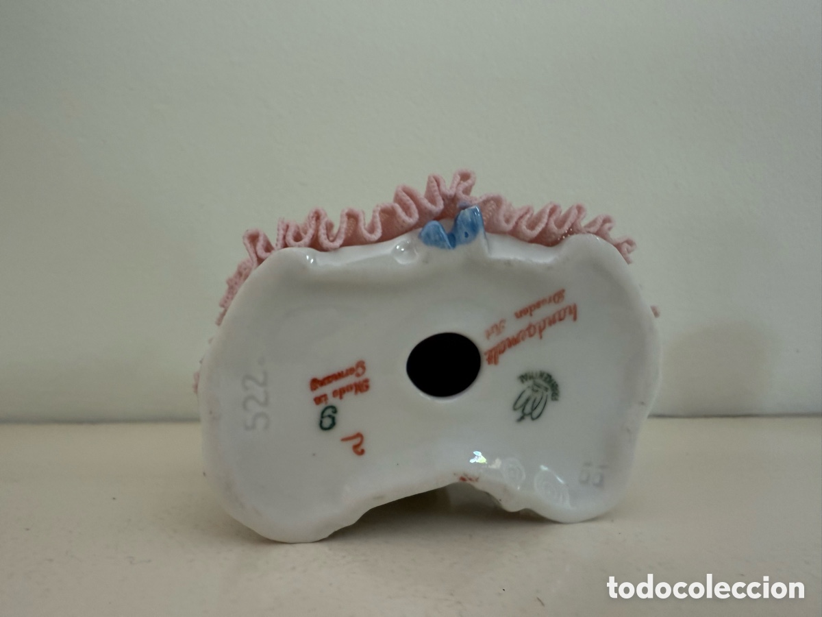 Antig&uuml;edades: Pareja de porcelana de Dresden - Foto 3