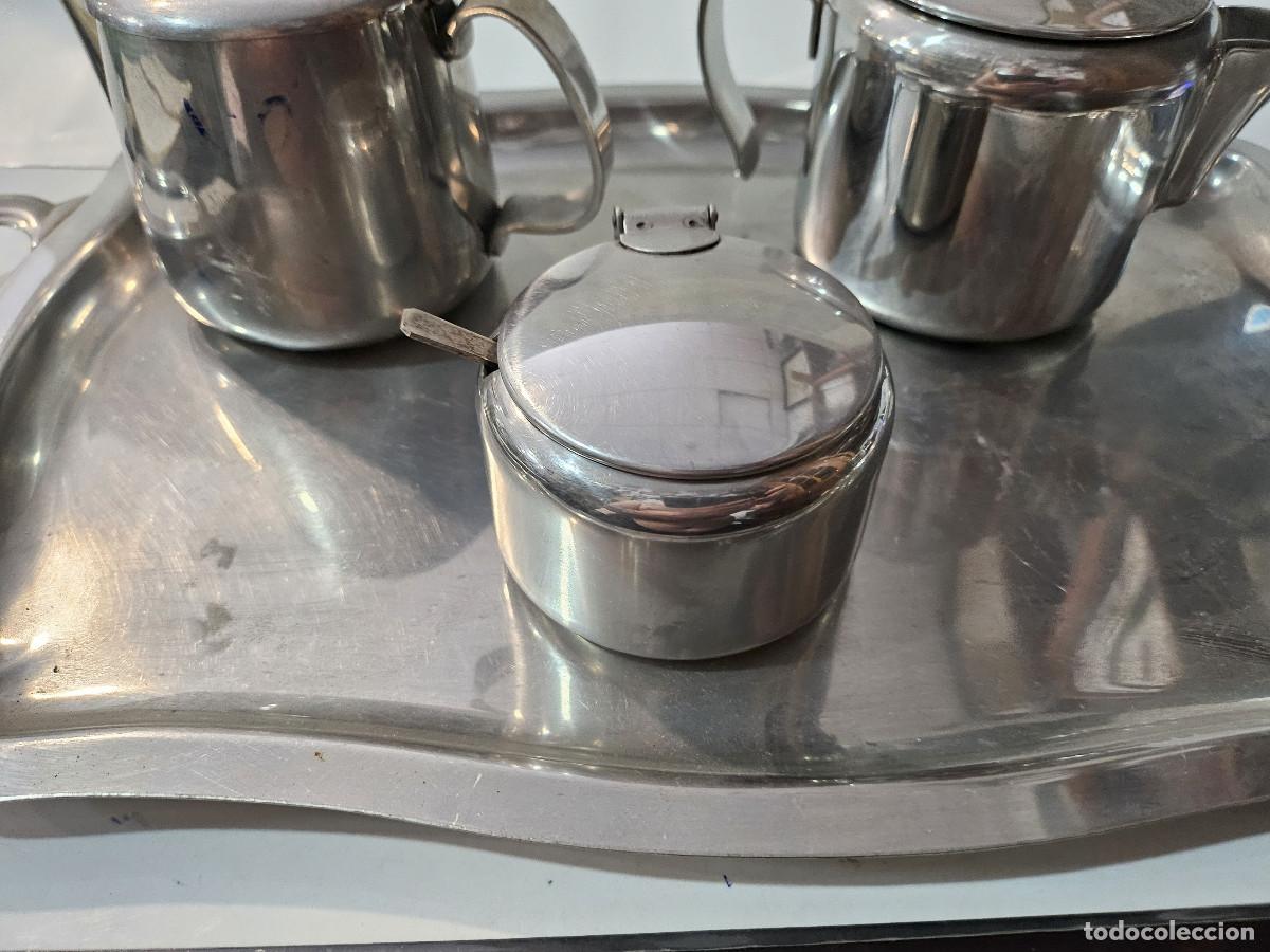 Antig&uuml;edades: bandeja con lecheras y azucareras - Foto 3
