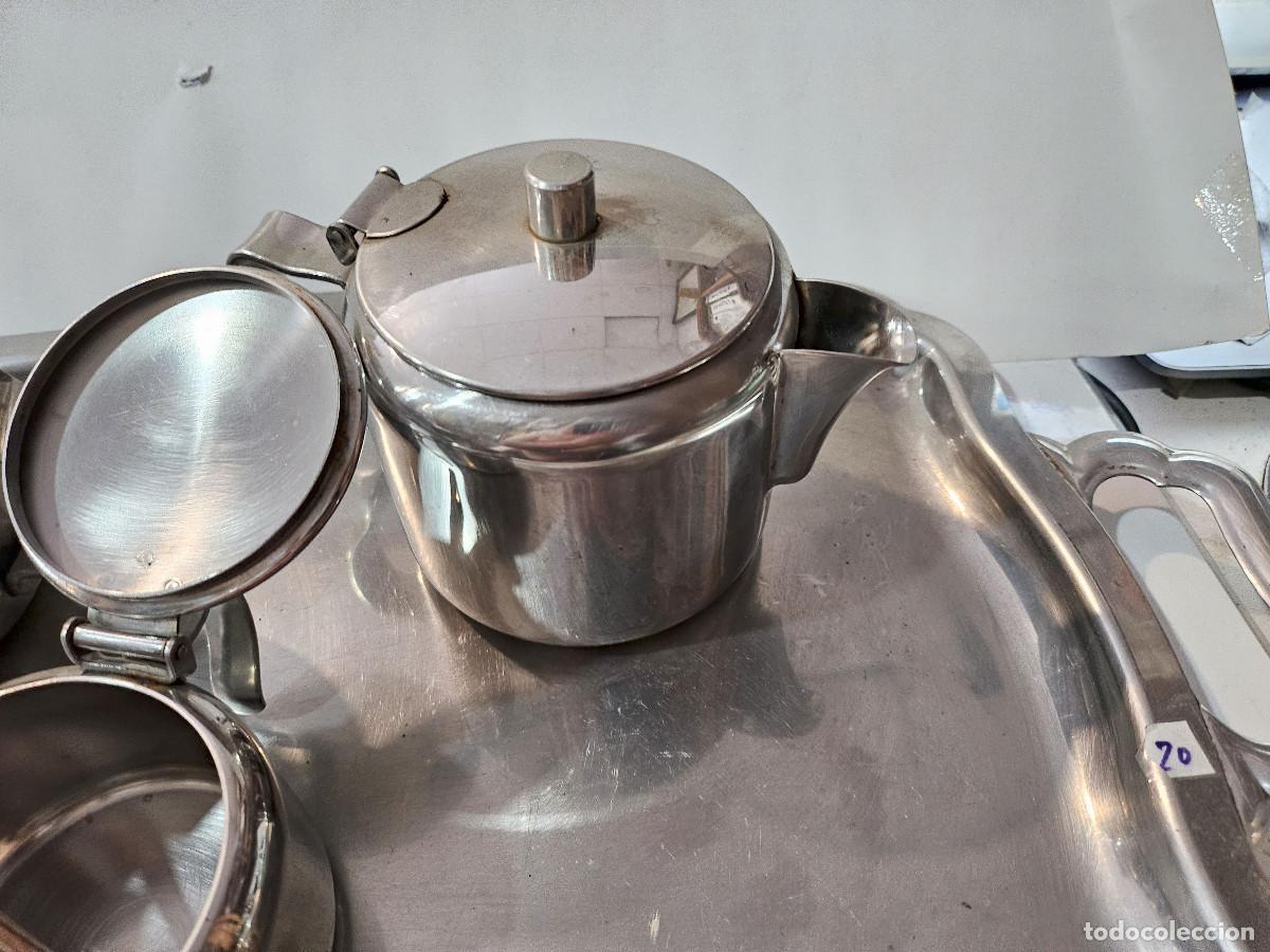 Antig&uuml;edades: bandeja con lecheras y azucareras - Foto 5