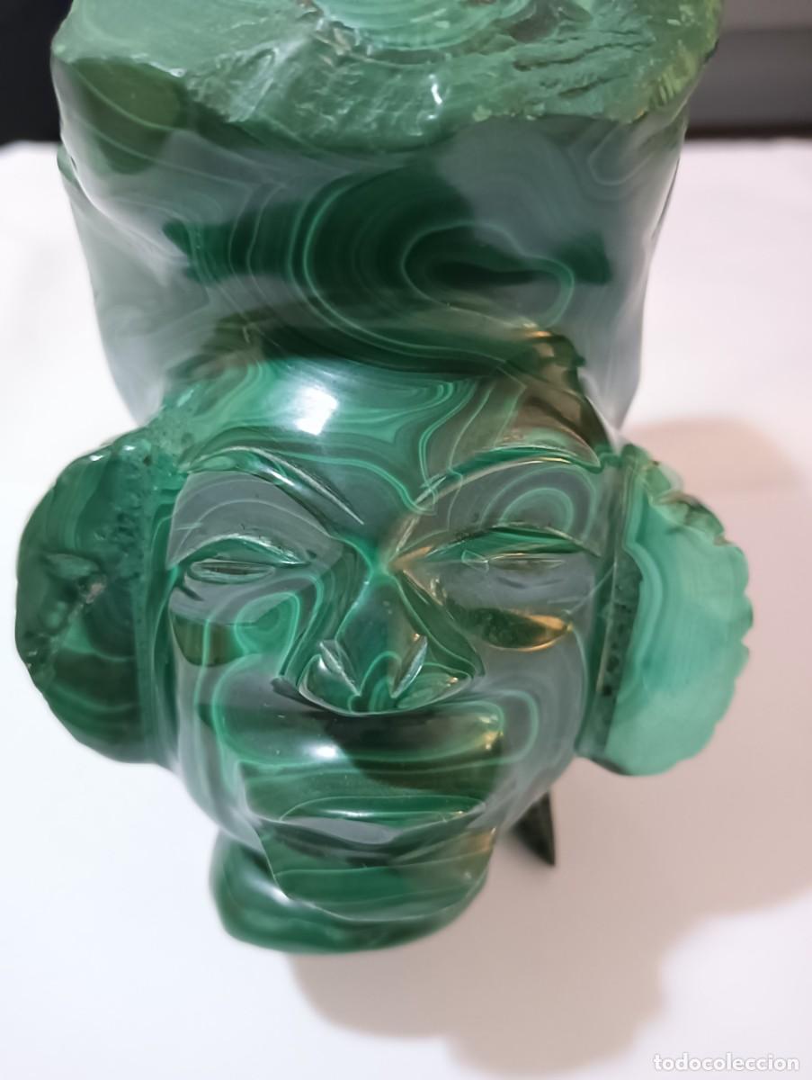 Antig&uuml;edades: Malachite polished Warrior head - Foto 1