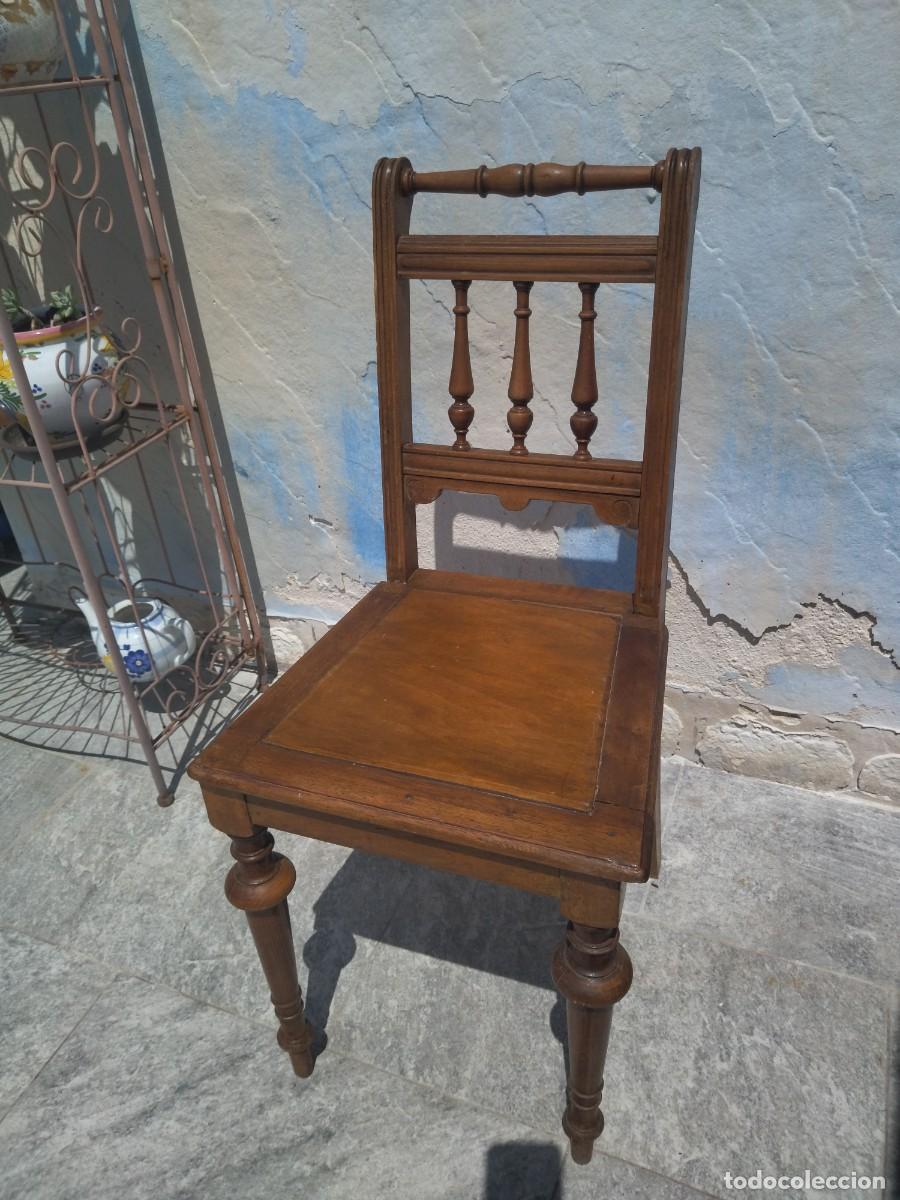 Antig&uuml;edades: Antigua silla de madera de roble . - Foto 2