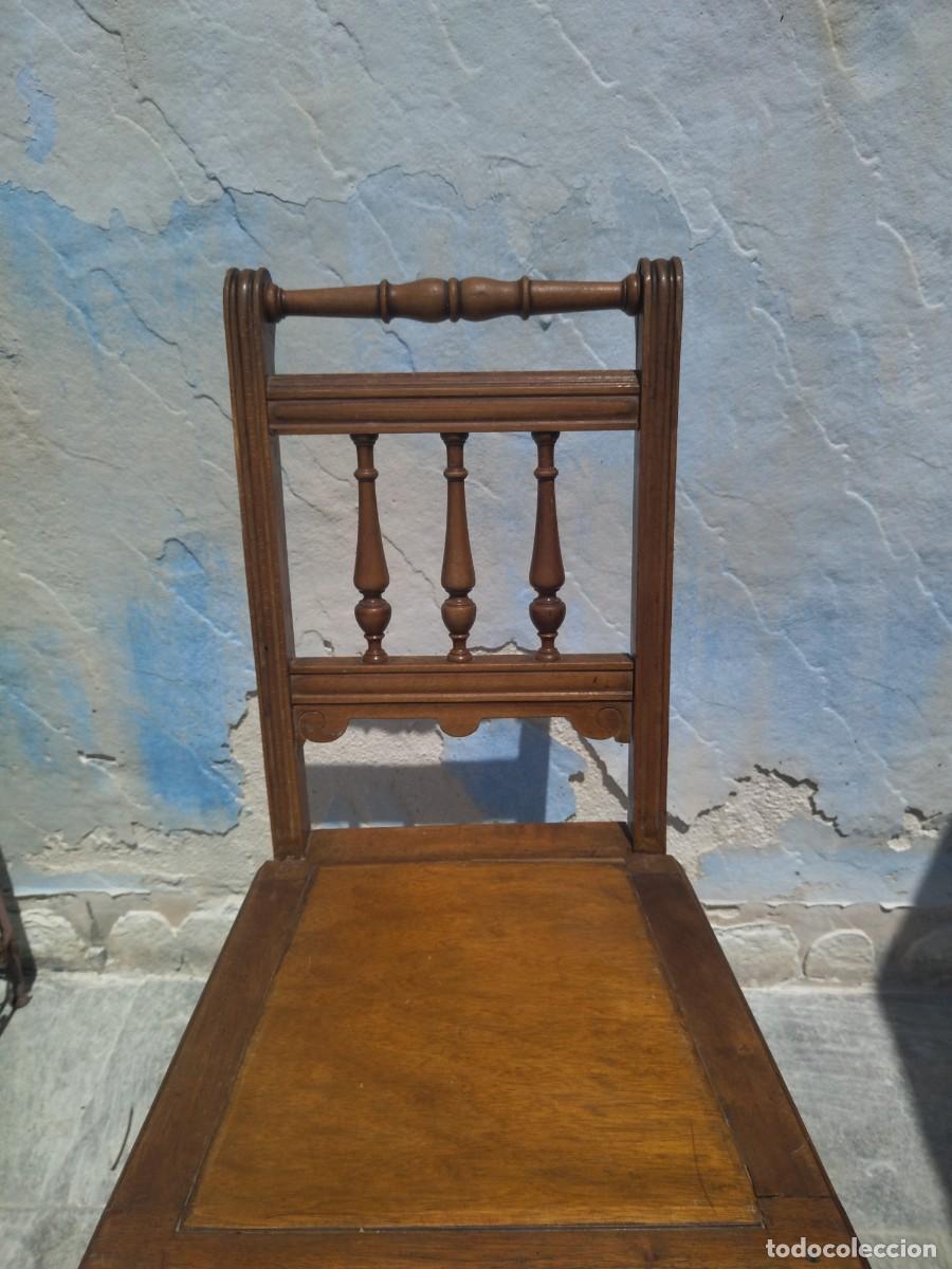 Antig&uuml;edades: Antigua silla de madera de roble . - Foto 6
