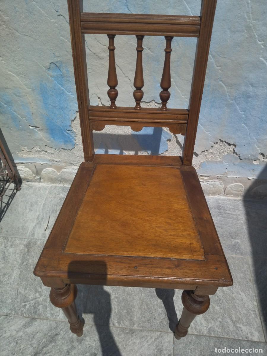 Antig&uuml;edades: Antigua silla de madera de roble . - Foto 7