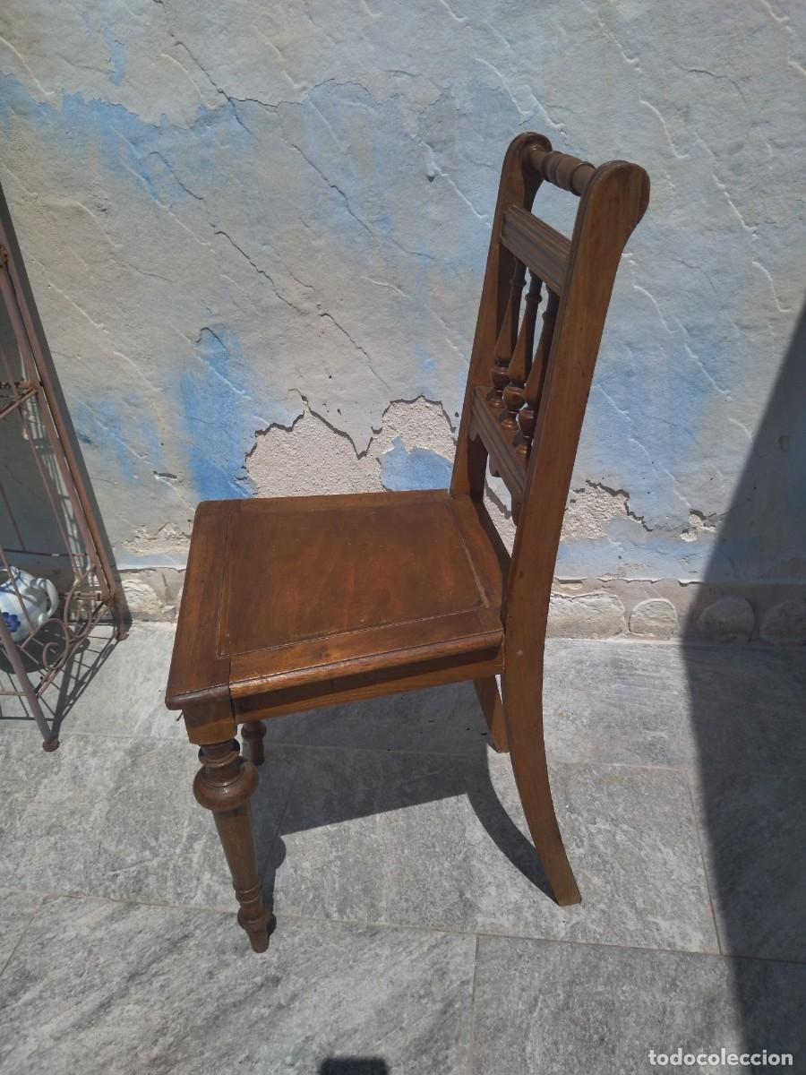 Antig&uuml;edades: Antigua silla de madera de roble . - Foto 8