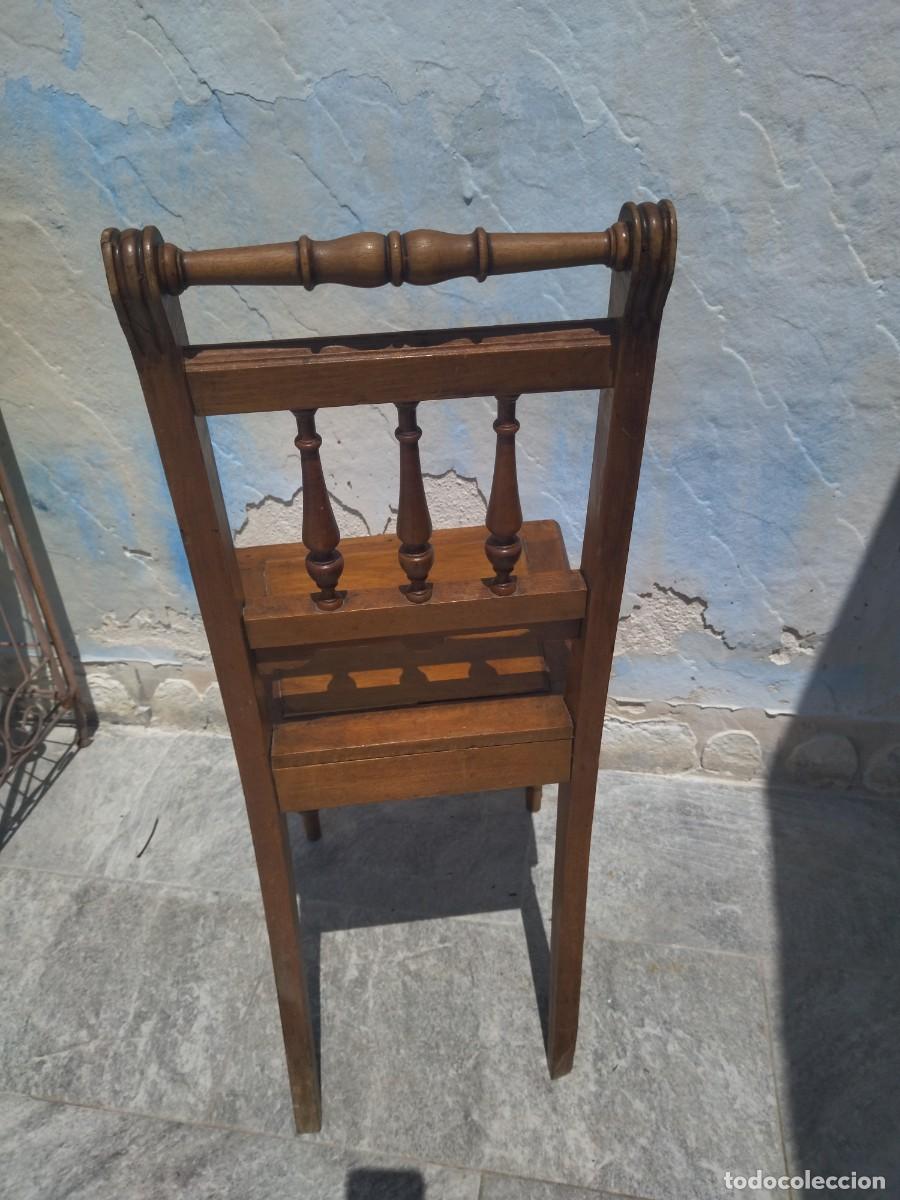Antig&uuml;edades: Antigua silla de madera de roble . - Foto 9