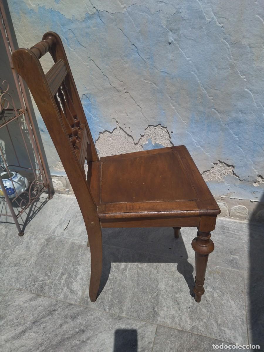 Antig&uuml;edades: Antigua silla de madera de roble . - Foto 10