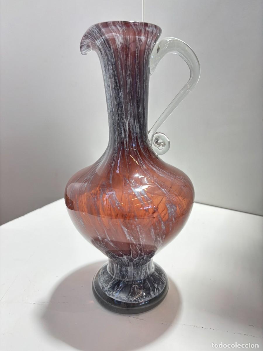 Antig&uuml;edades: JARRON FLORERO CENTRO CRISTAL MURANO GRANDE
