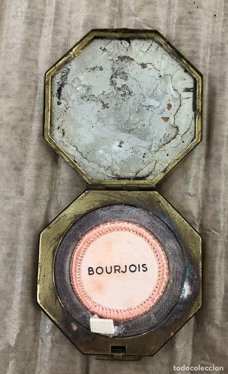 Antig&uuml;edades: ANTIGUA POLVERA ESPEJO MARCA BOURJOIS - Foto 2
