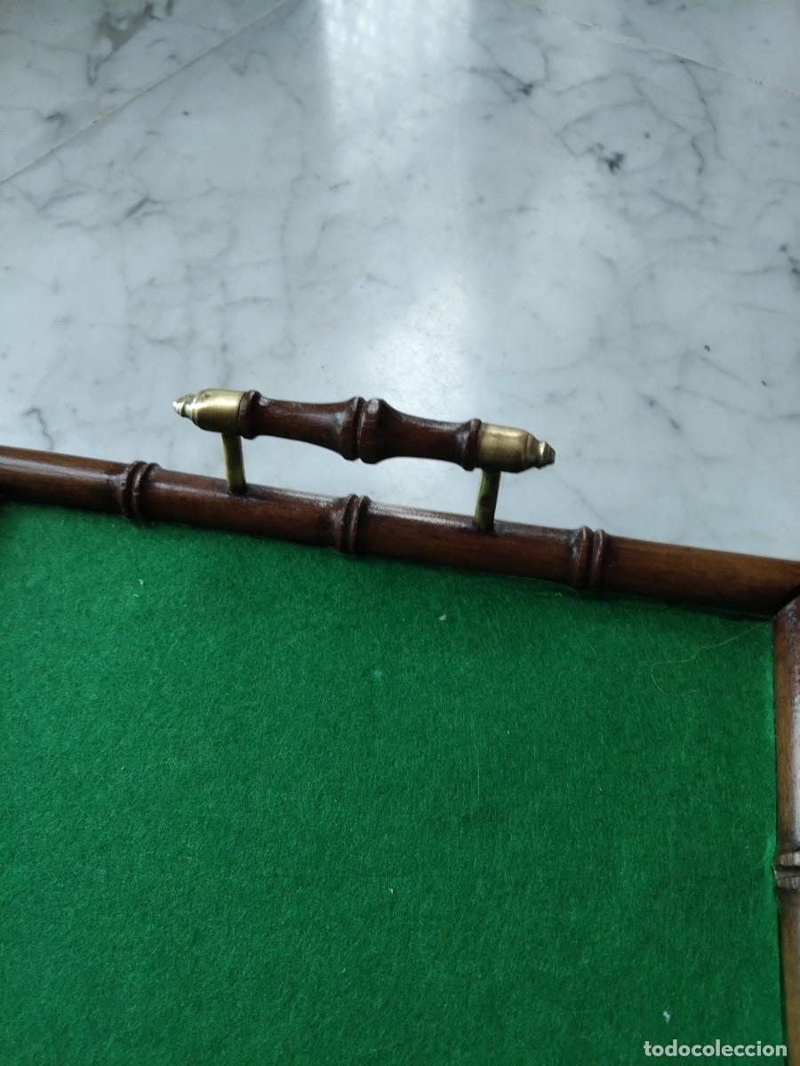 Antig&uuml;edades: Bandeja mueble accesorio colonial ingl&eacute;s - Foto 1