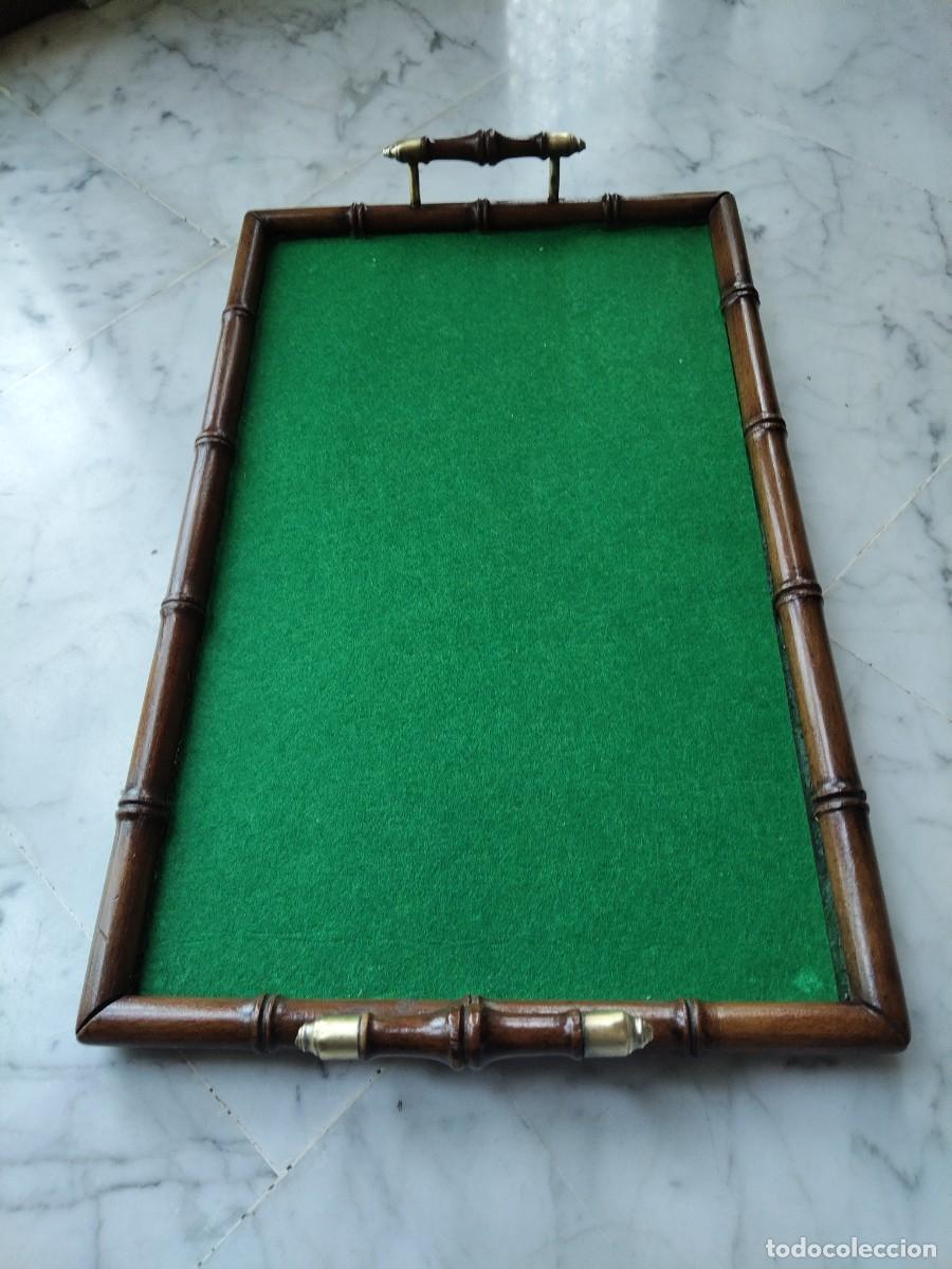 Antig&uuml;edades: Bandeja mueble accesorio colonial ingl&eacute;s - Foto 2
