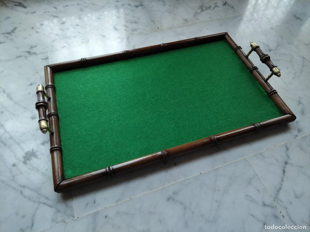 Antig&uuml;edades: Bandeja mueble accesorio colonial ingl&eacute;s - Foto 6
