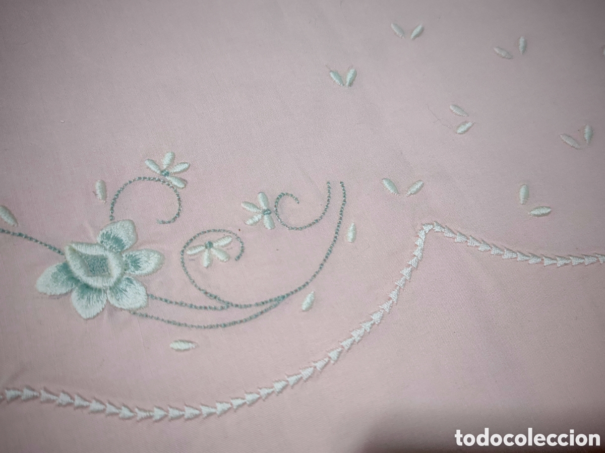Antig&uuml;edades: Juego de s&aacute;banas rosas - Foto 4