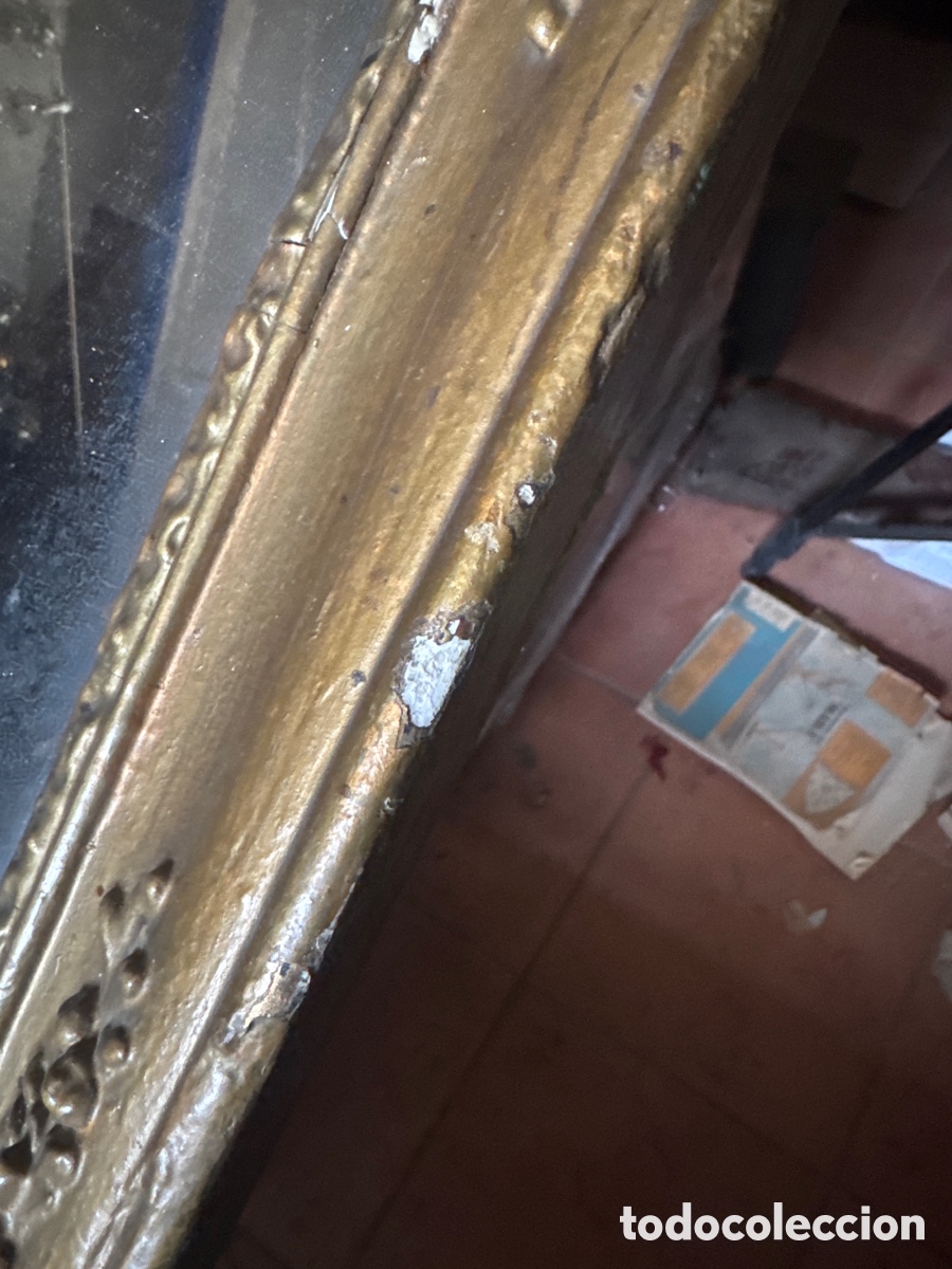 Antig&uuml;edades: Espejo dorado antiguo - Foto 7