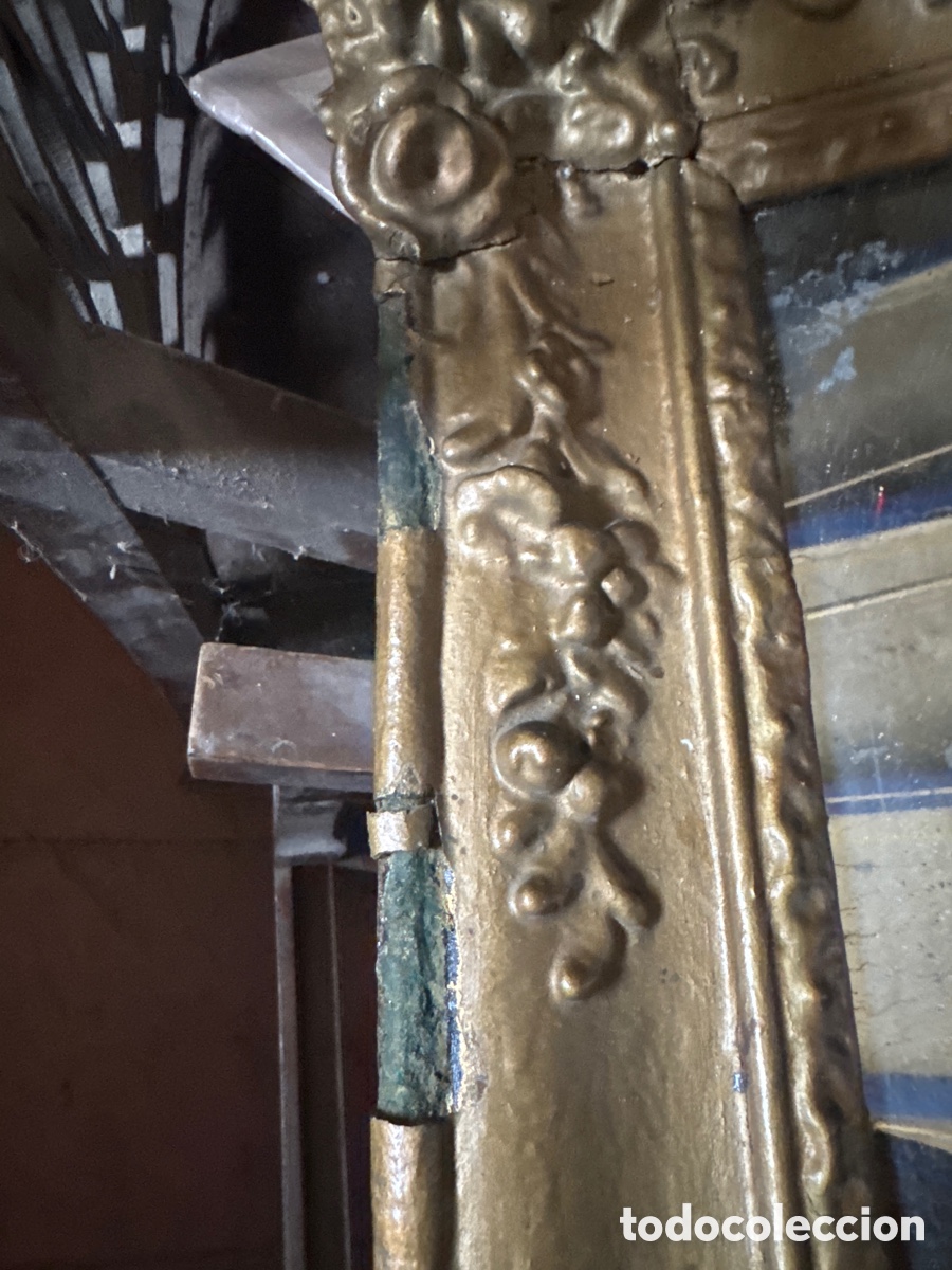 Antig&uuml;edades: Espejo dorado antiguo - Foto 8