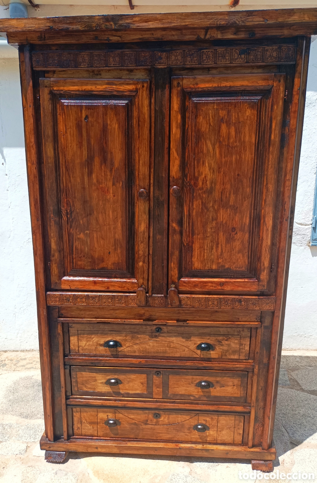 Antig&uuml;edades: Armario Ropero de madera - Foto 5