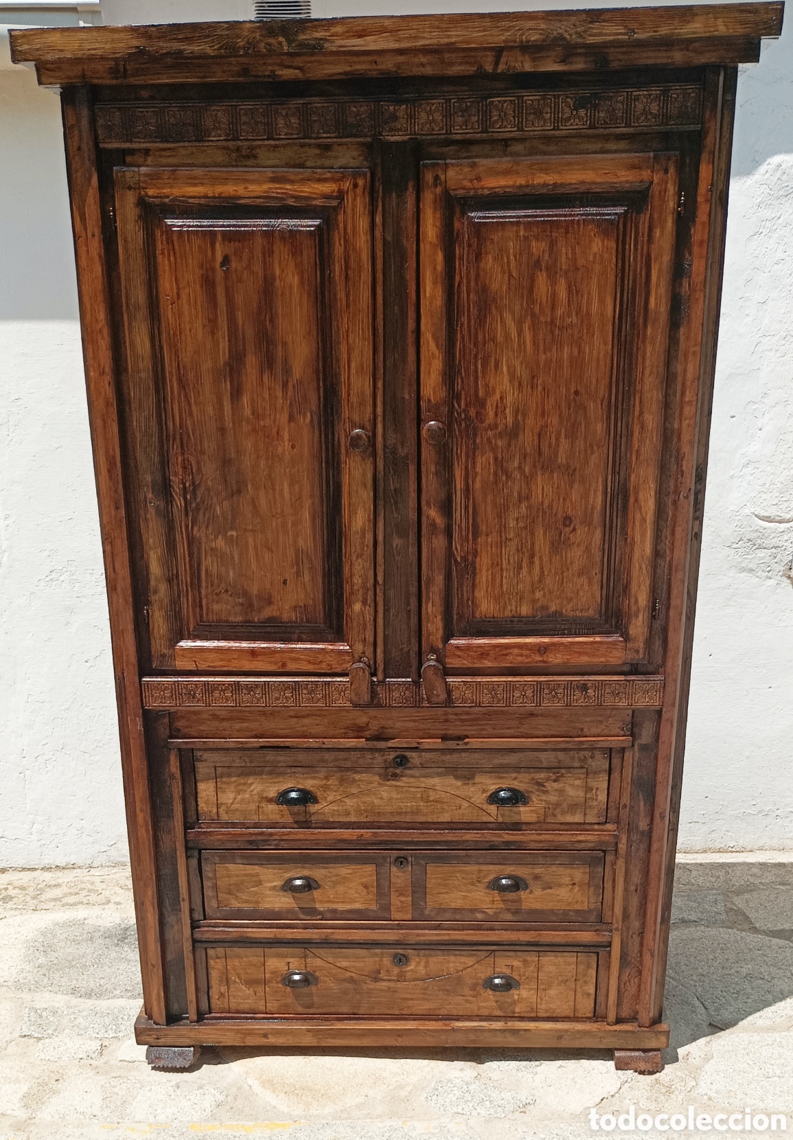 Antig&uuml;edades: Armario Ropero de madera - Foto 1