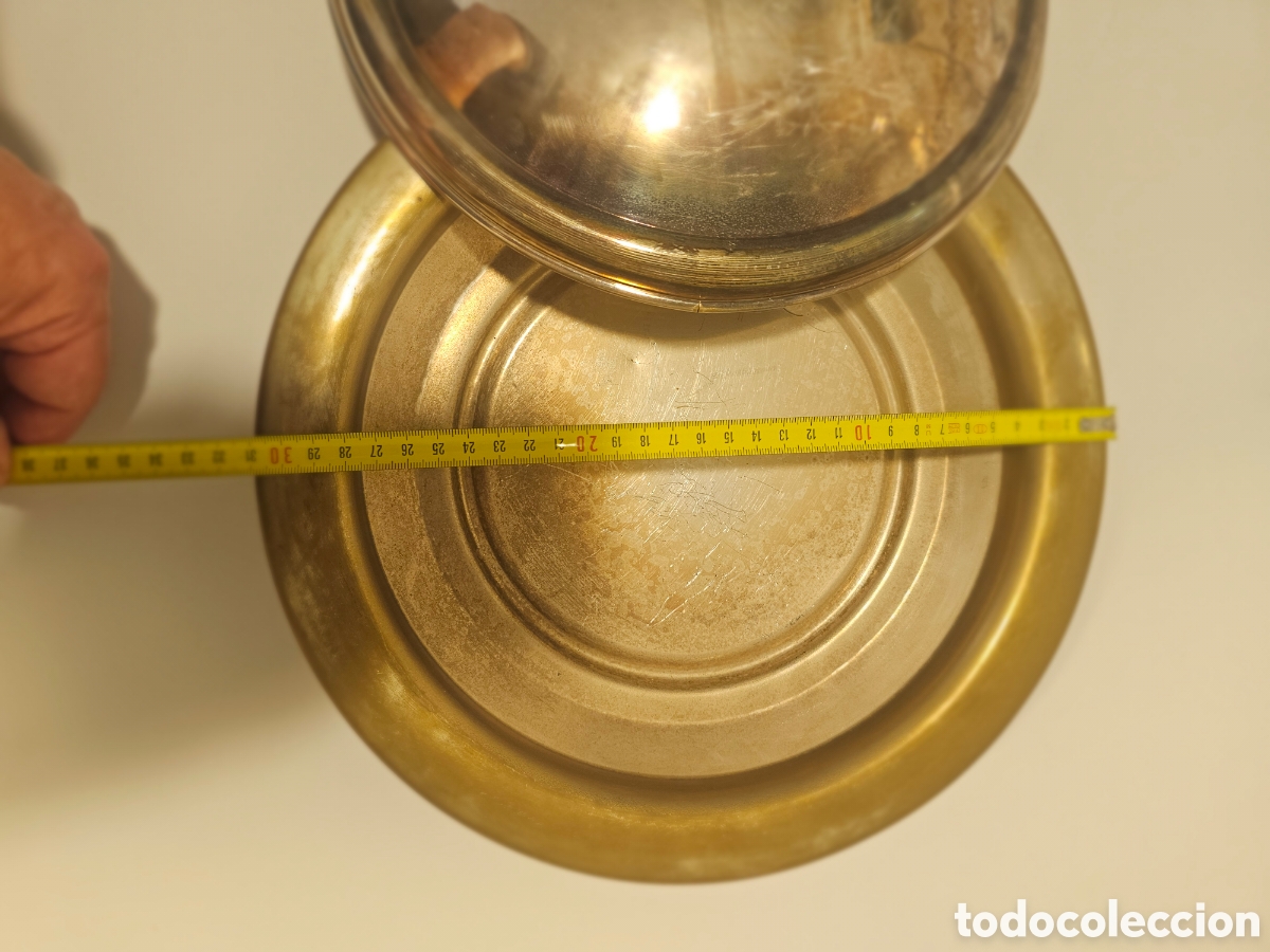 Antig&uuml;edades: Bandeja alpaca 30 cm - Foto 3