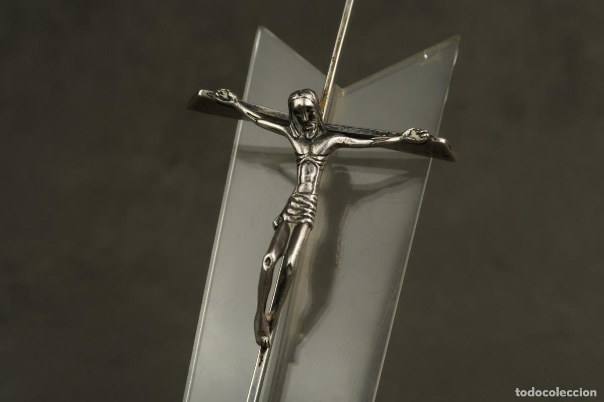 Antig&uuml;edades: Antiguo Crucifijo de Plata - Foto 3