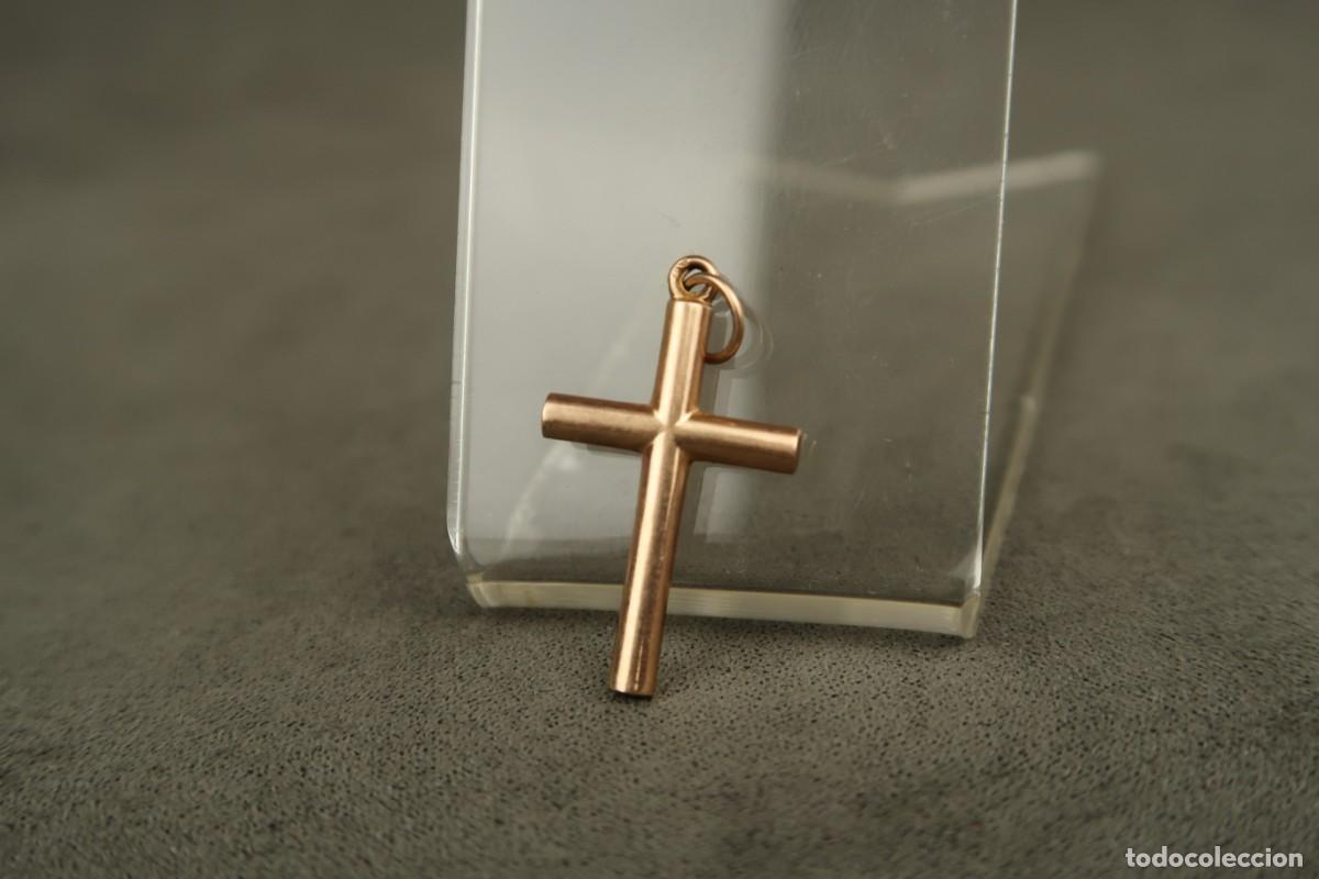 Antig&uuml;edades: Antigua Cruz de Oro 14k - Foto 2