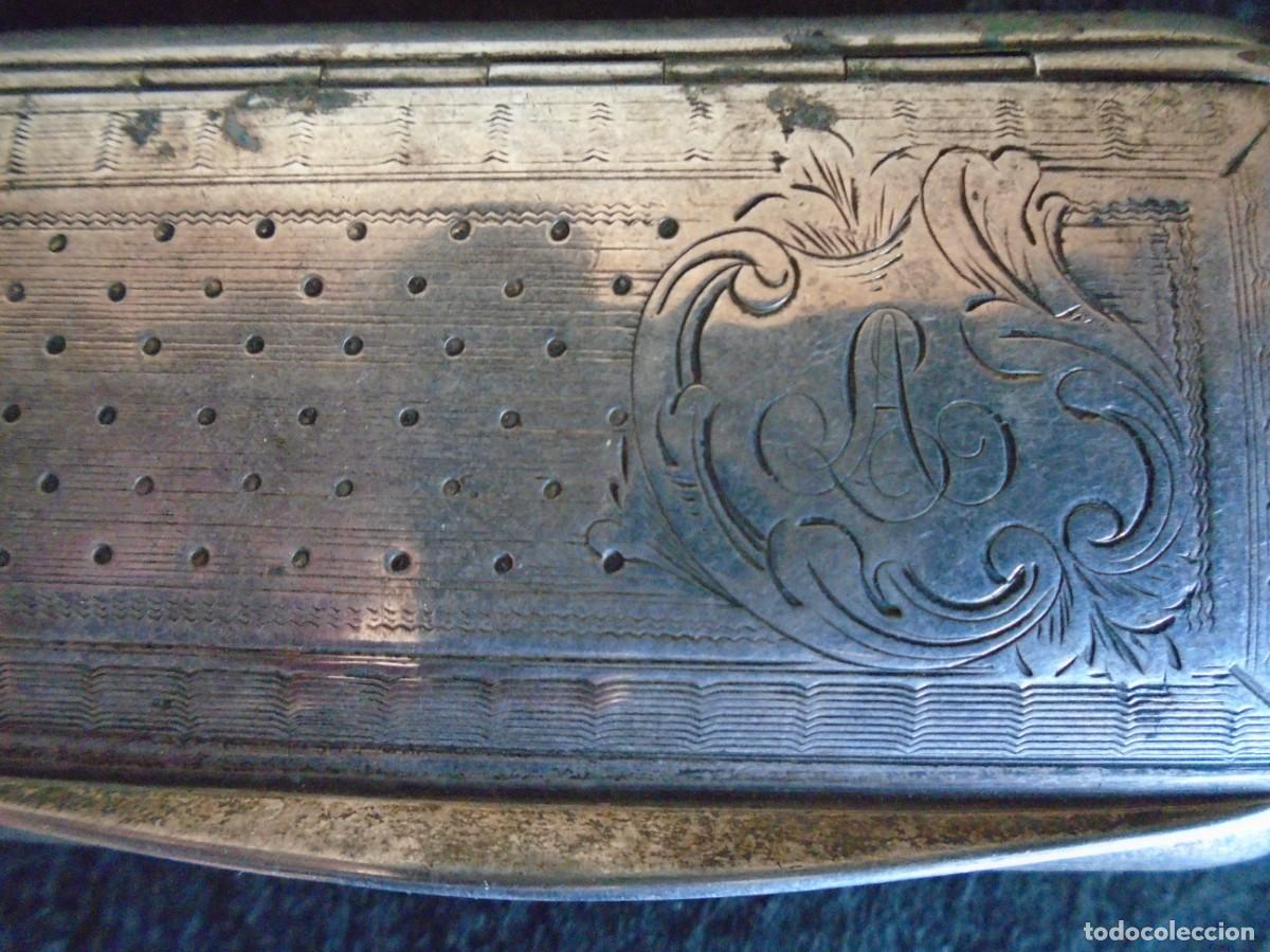 Antig&uuml;edades: (PLA-250600)PASTILLERO DE PLATA - Foto 7
