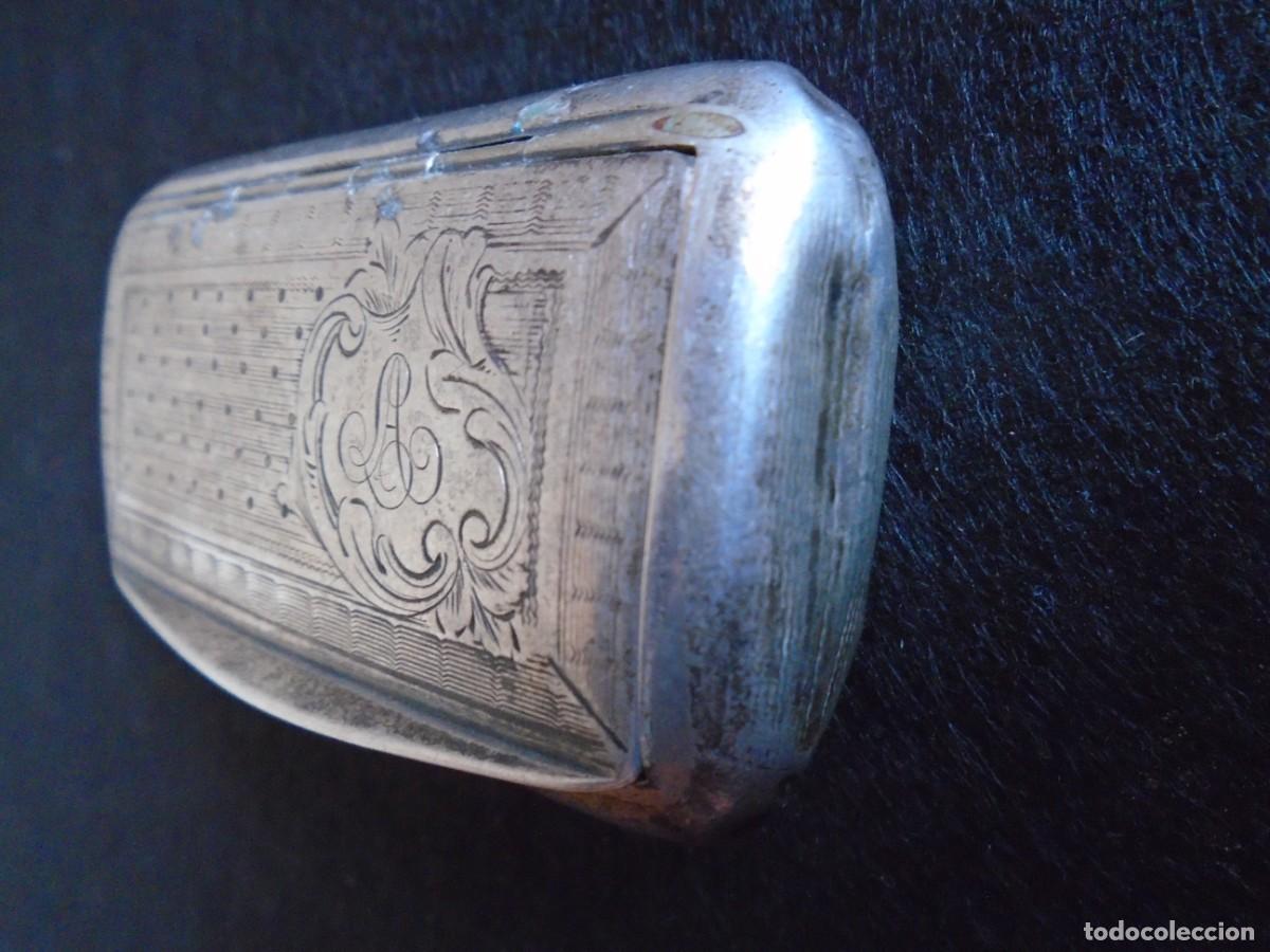 Antig&uuml;edades: (PLA-250600)PASTILLERO DE PLATA - Foto 10