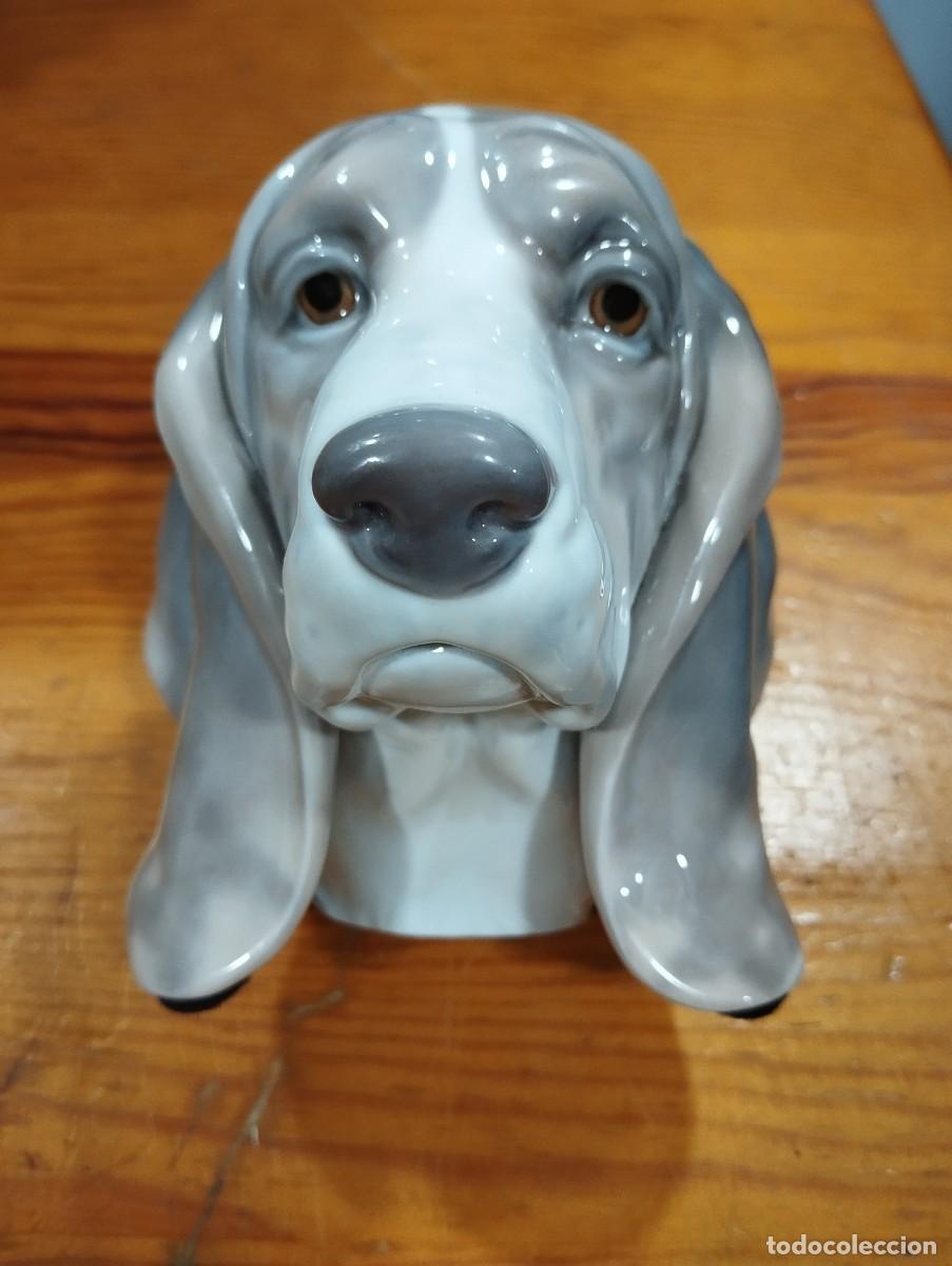 Antig&uuml;edades: PORCELANA CABEZA DE PERRO DE LLADR&Oacute;. - Foto 1