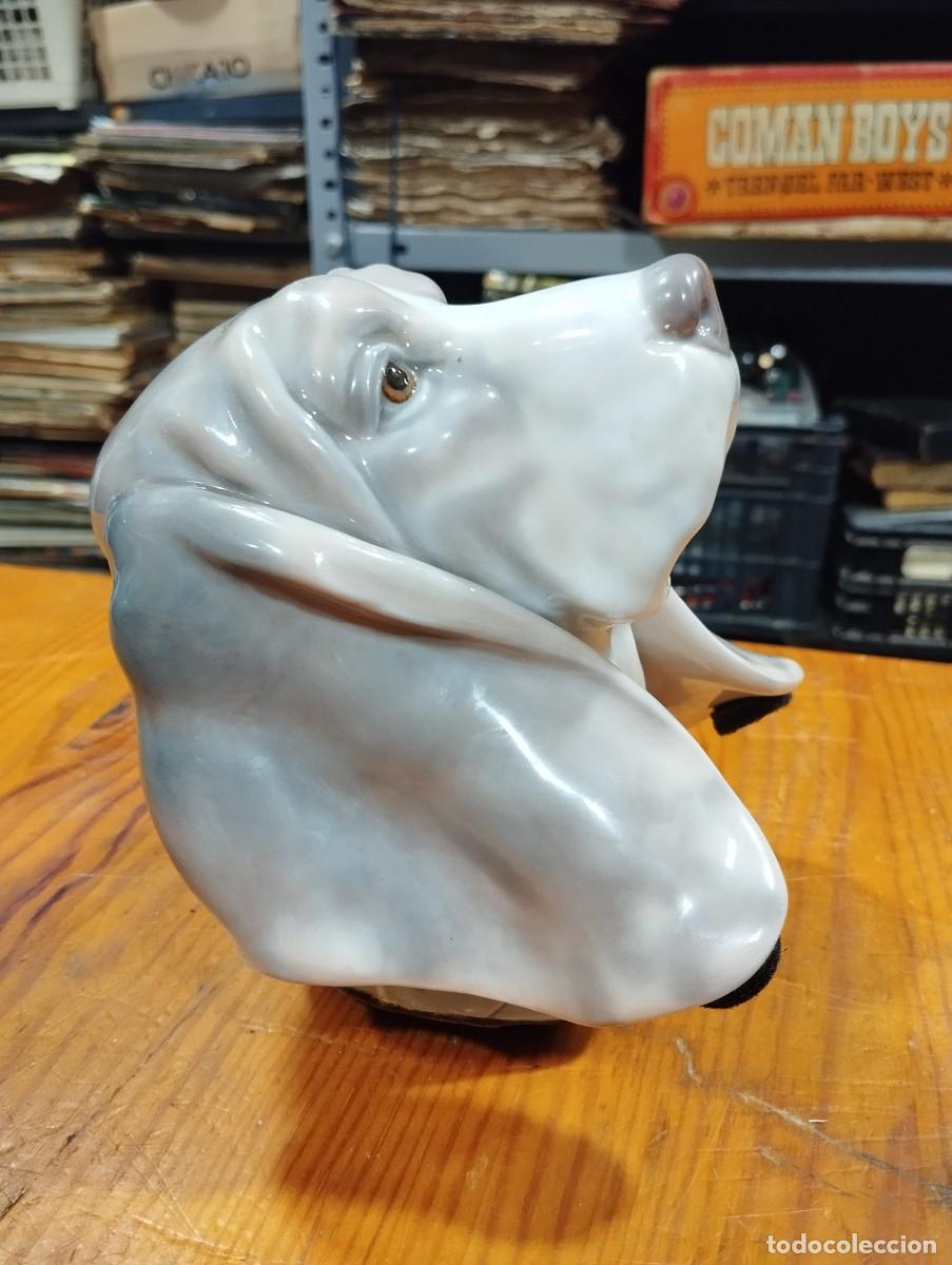 Antig&uuml;edades: PORCELANA CABEZA DE PERRO DE LLADR&Oacute;. - Foto 3