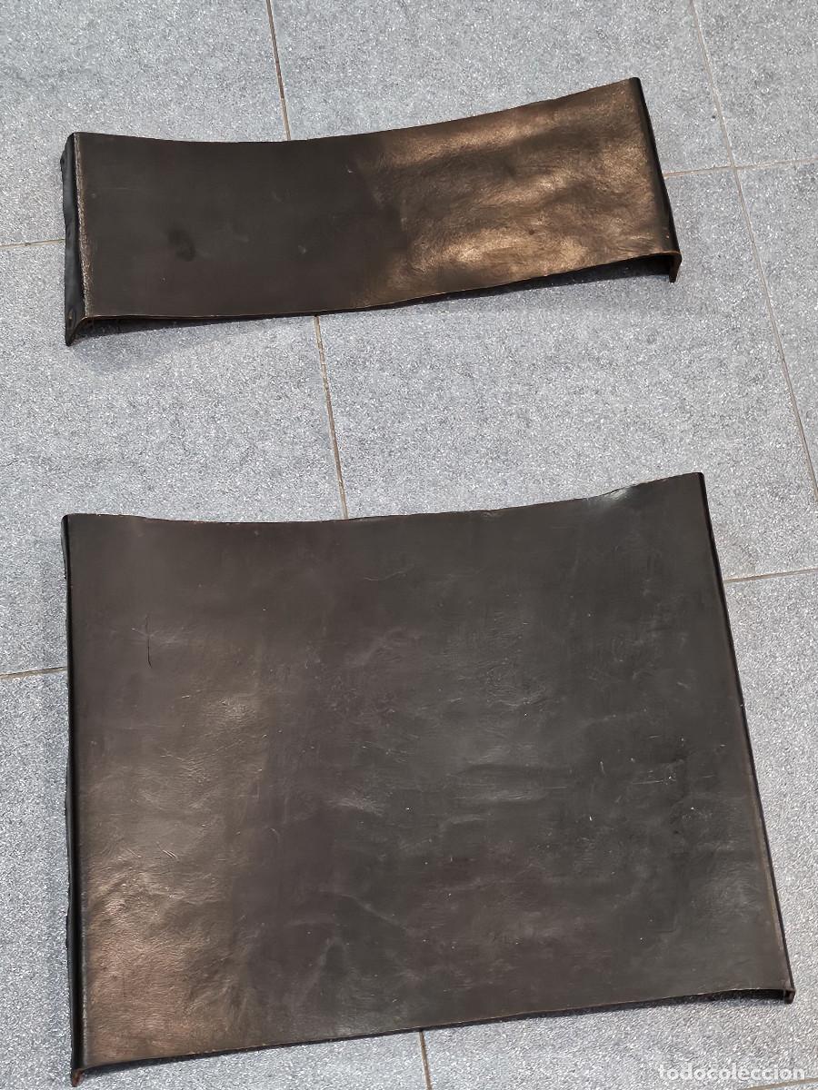 Antig&uuml;edades: asientos de cuero de sillones - Foto 1