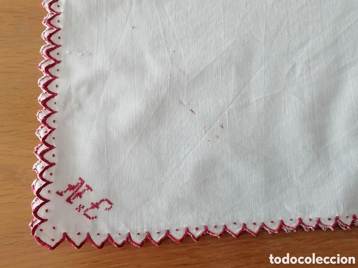 Oggetti Antichi: Mantel o tapete antiguo bordado a mano